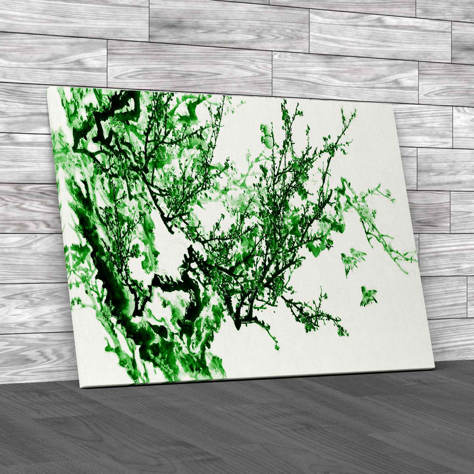 Chinese Trees and Birds Canvas Print Large Picture Wall Art - Picture 7 of 12