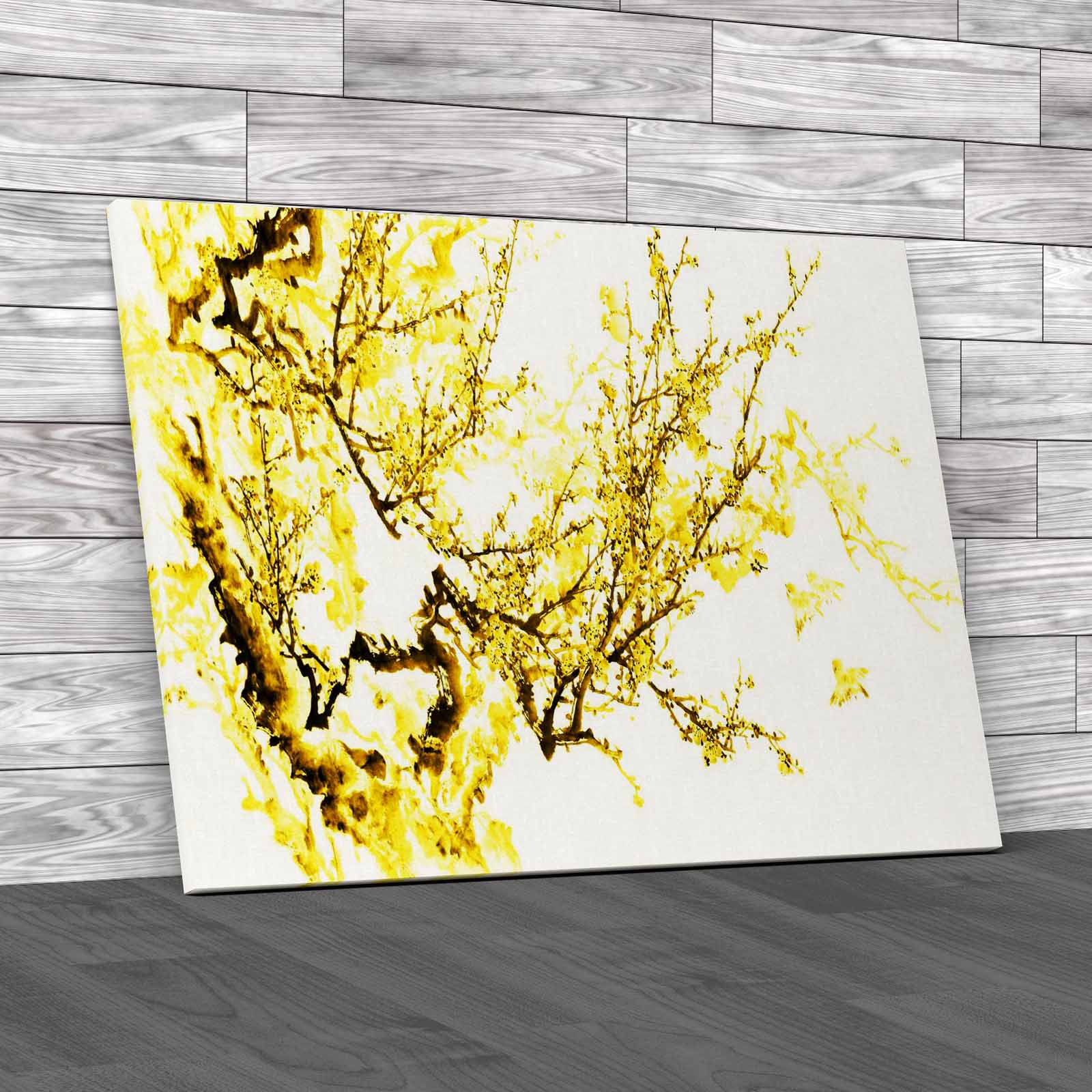 Chinese Trees and Birds Canvas Print Large Picture Wall Art - Picture 10 of 12