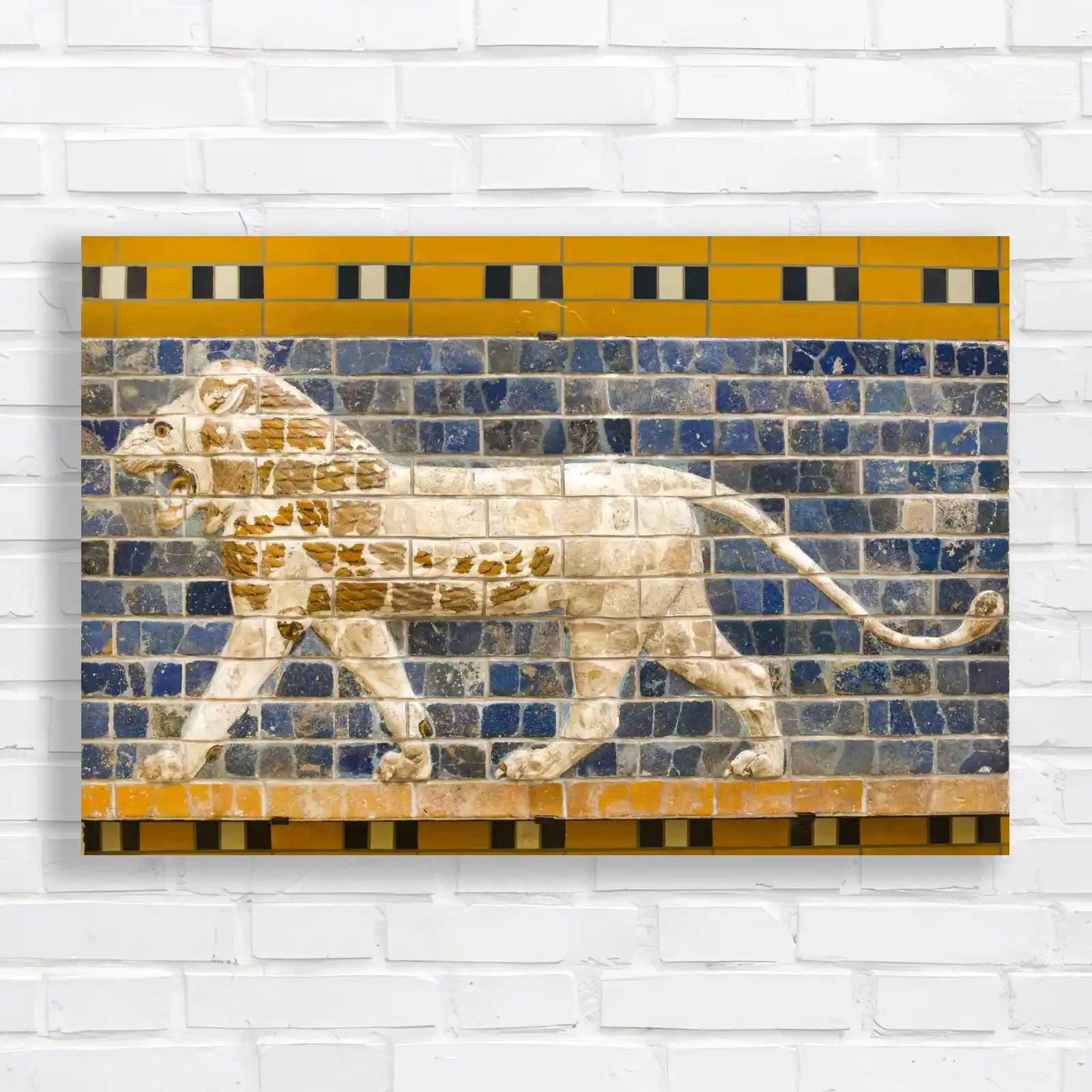 Fragment Of The Babylonian Ishtar Gate Canvas Print Large Picture Wall Art
