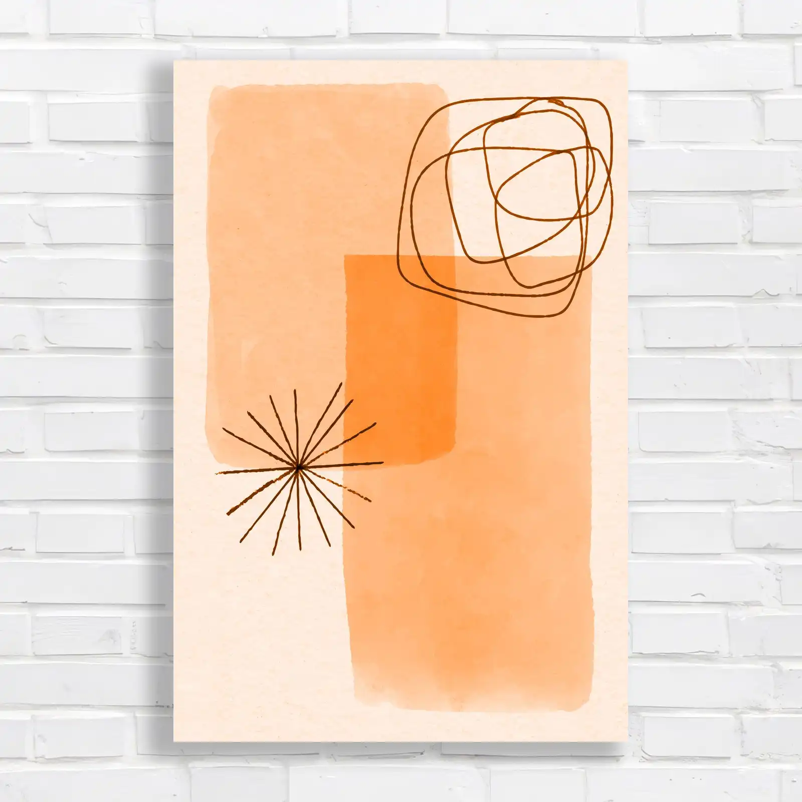 Abstract Yellow and Grey Canvas Print Large Picture Wall Art