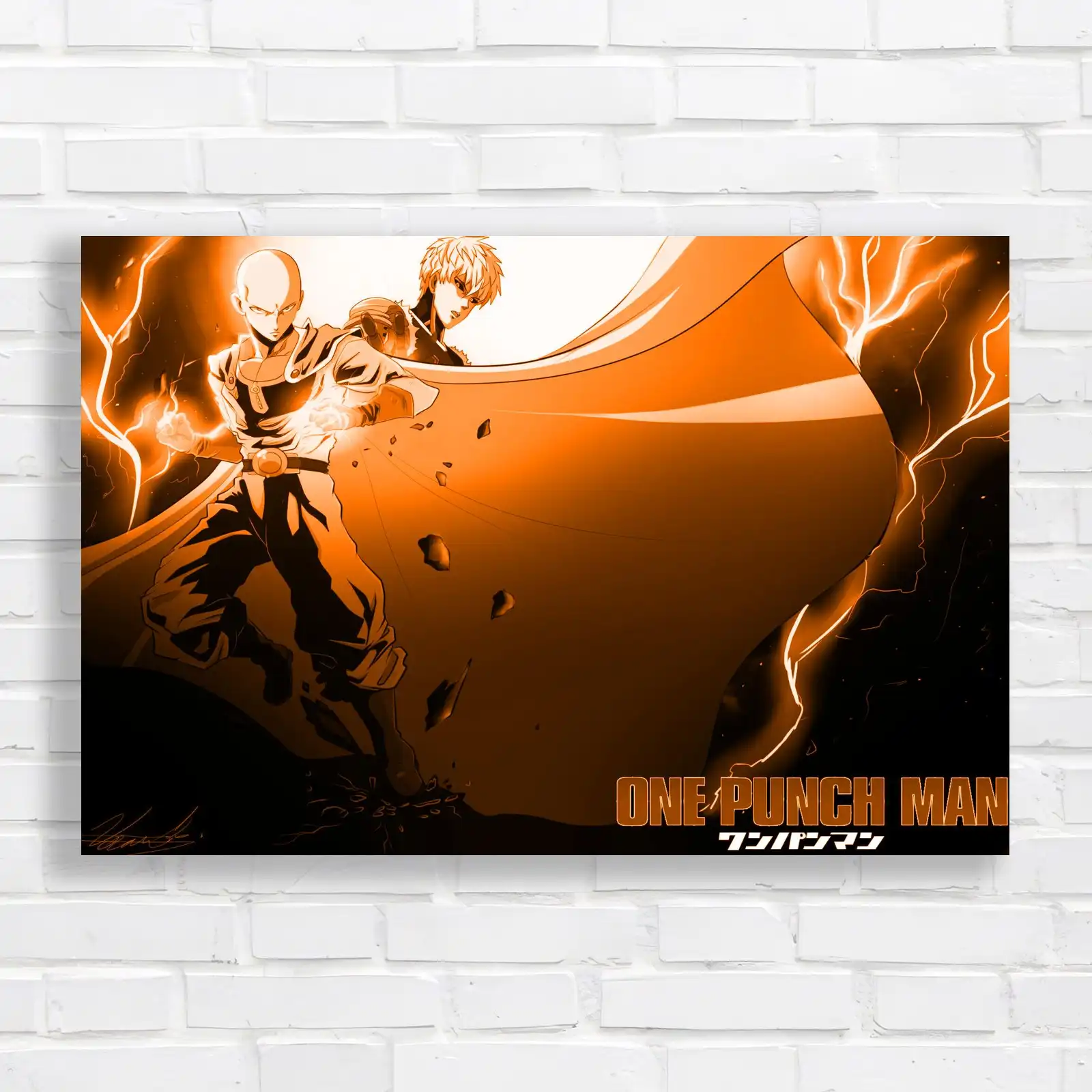 One Punch Man Anime Action Canvas Print Large Picture Wall Art - Picture 11 of 12