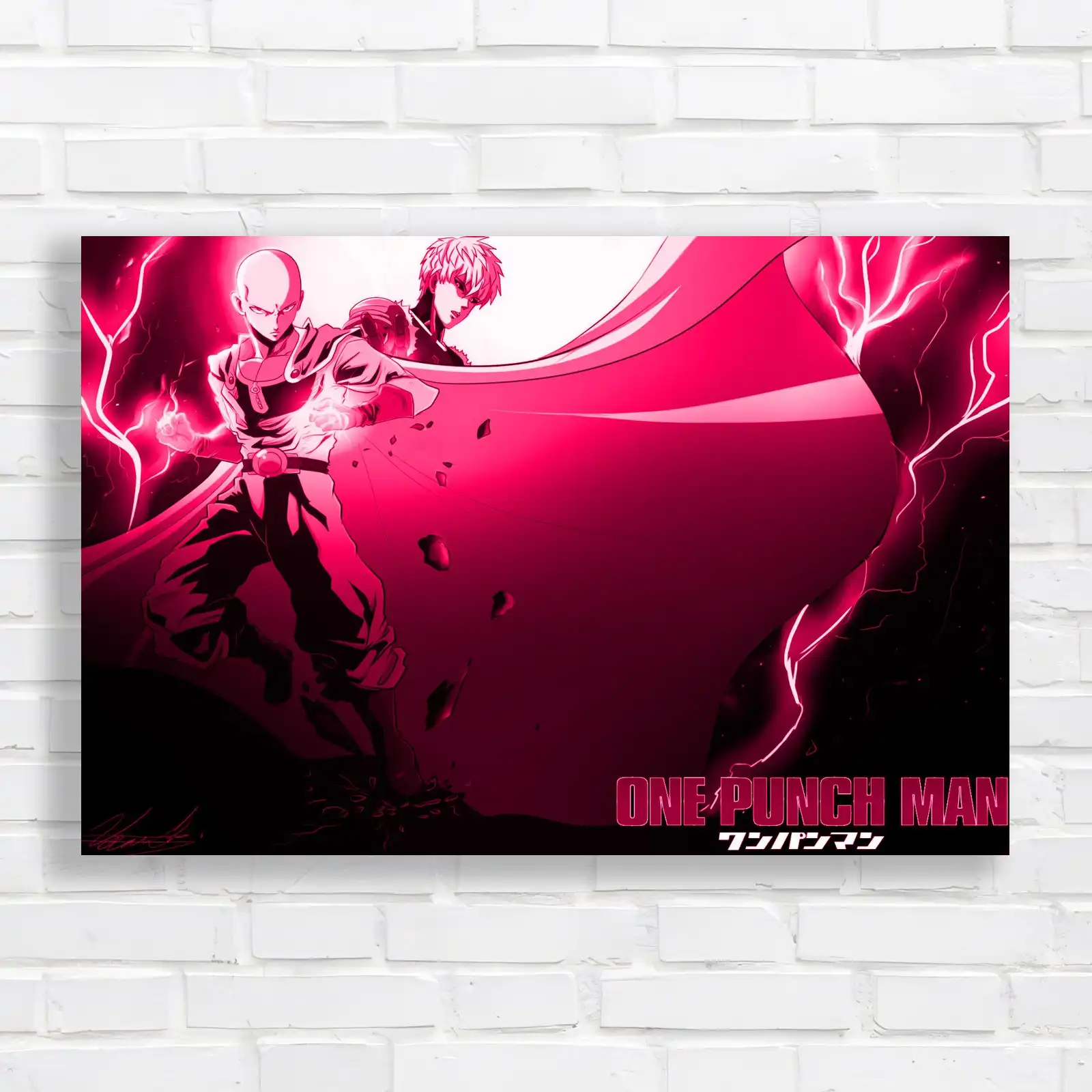 One Punch Man Anime Action Canvas Print Large Picture Wall Art - Picture 9 of 12