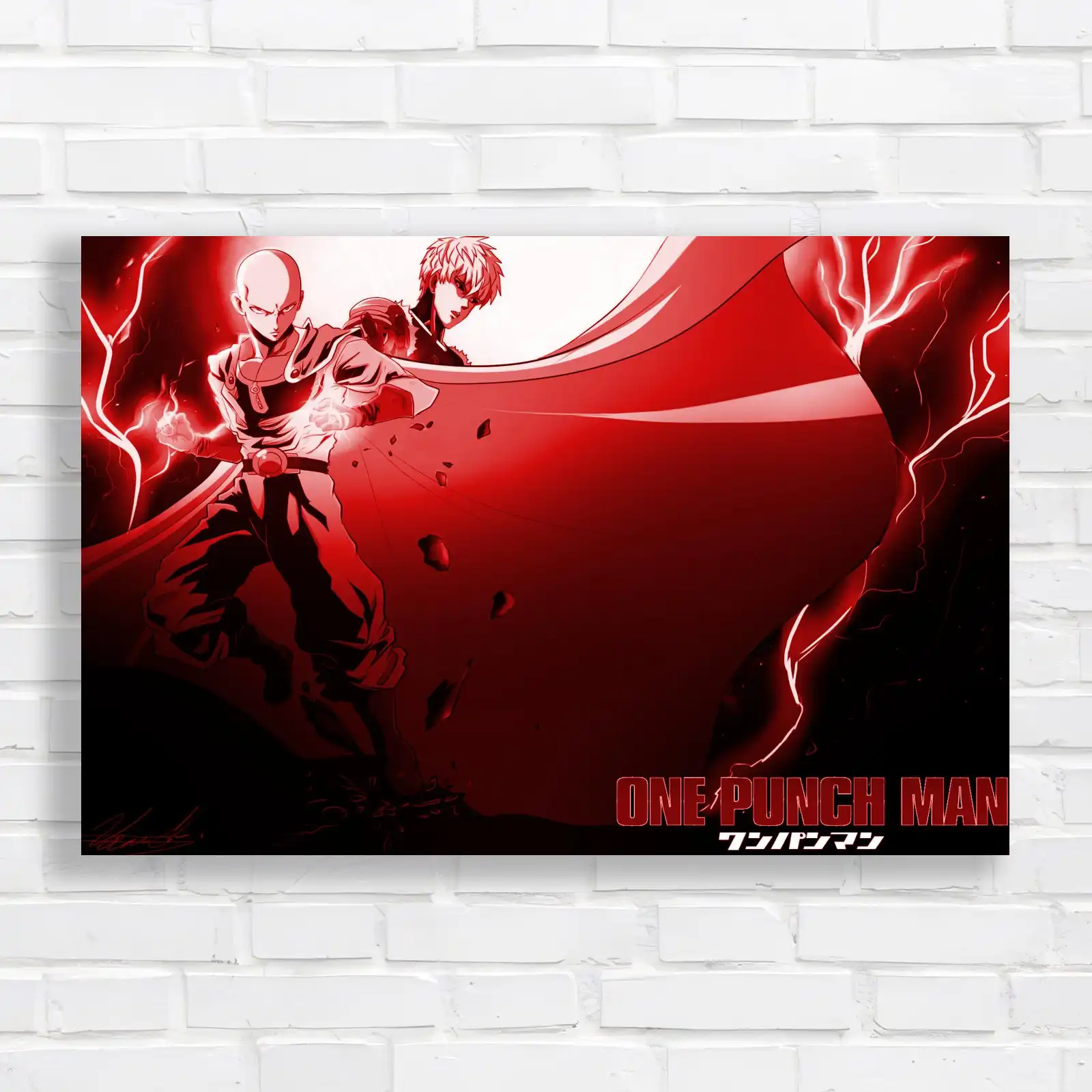 One Punch Man Anime Action Canvas Print Large Picture Wall Art - Picture 4 of 12