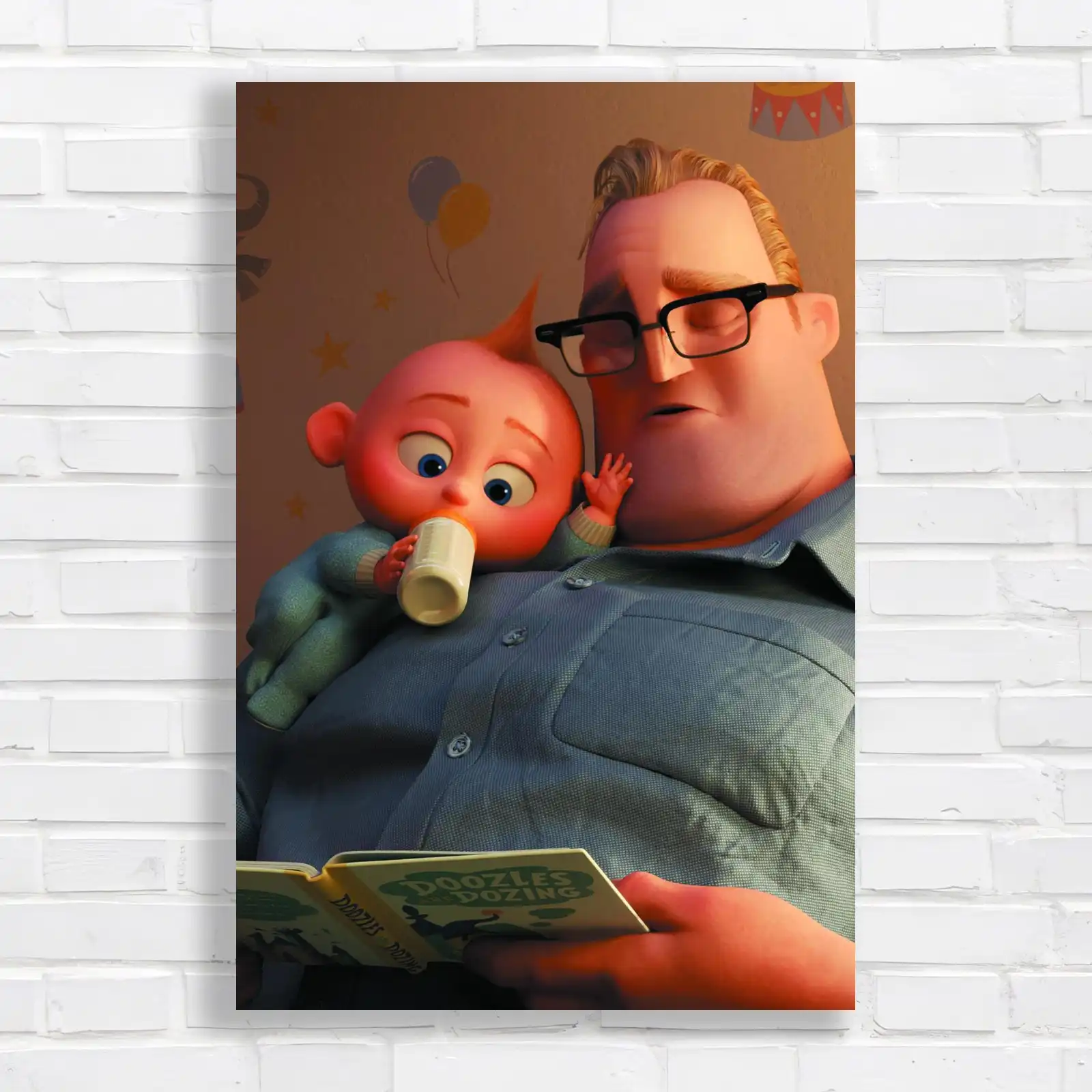 Adorable Vintage Baby Canvas Print Large Picture Wall Art