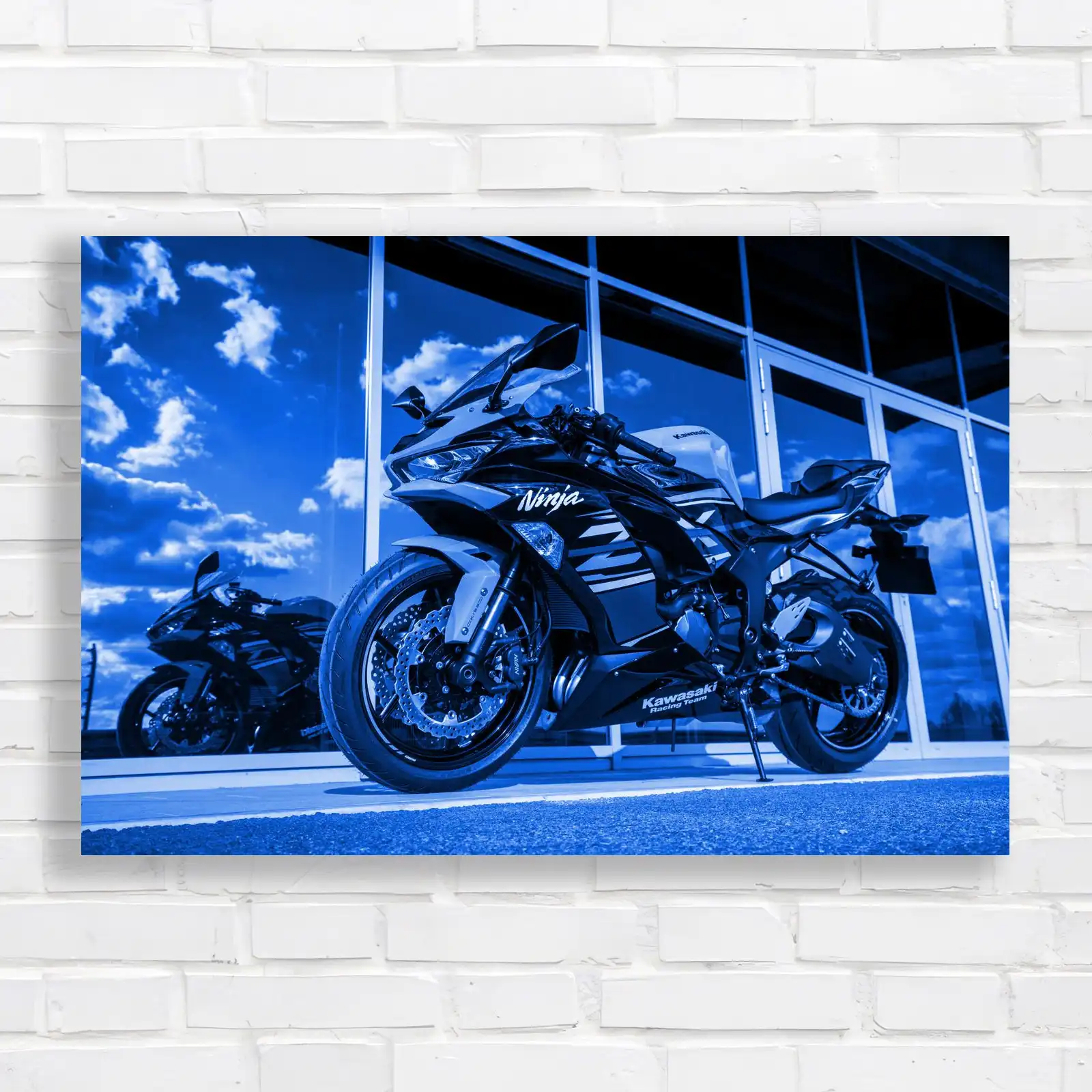版画 Drawing 2008 Kawasaki Ninja ZX-RR MotoGP by Moisa Catalin