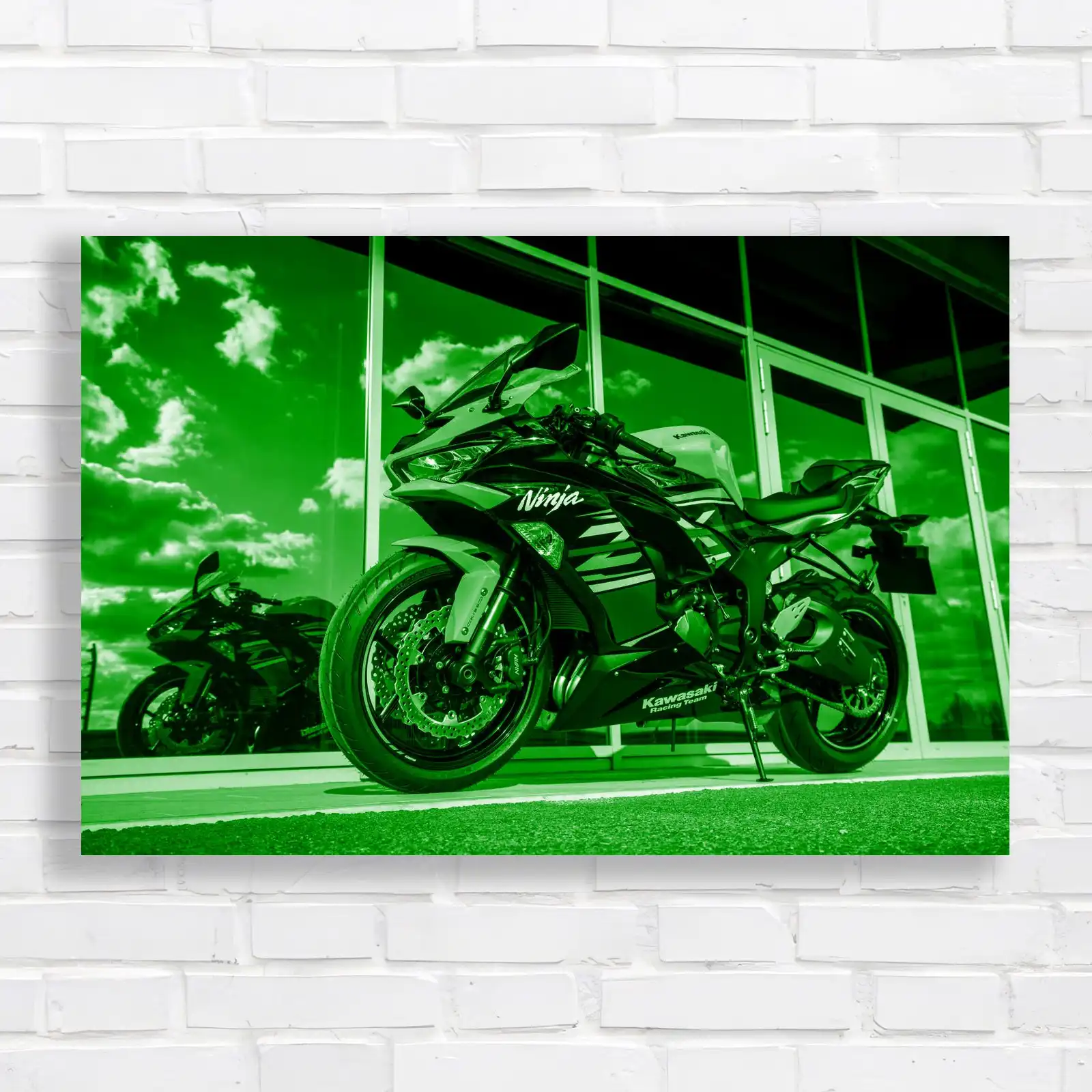 版画 Drawing 2008 Kawasaki Ninja ZX-RR MotoGP by Moisa Catalin