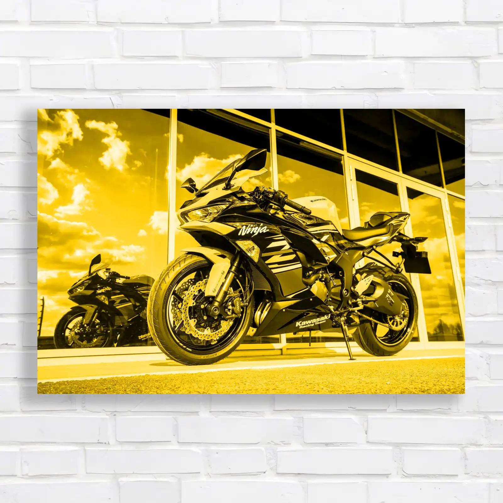 Kawasaki Ninja ZX-10R Sports Bike Canvas Print Large Picture
