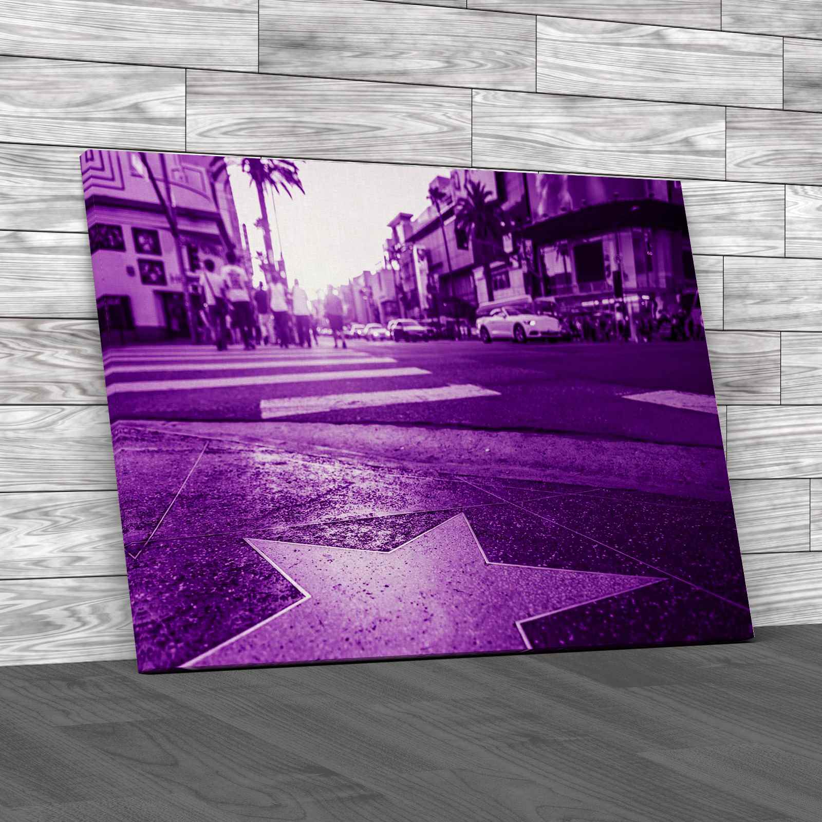 walk-of-fame-hollywood-boulevard-canvas-print-large-picture-wall-art-ebay