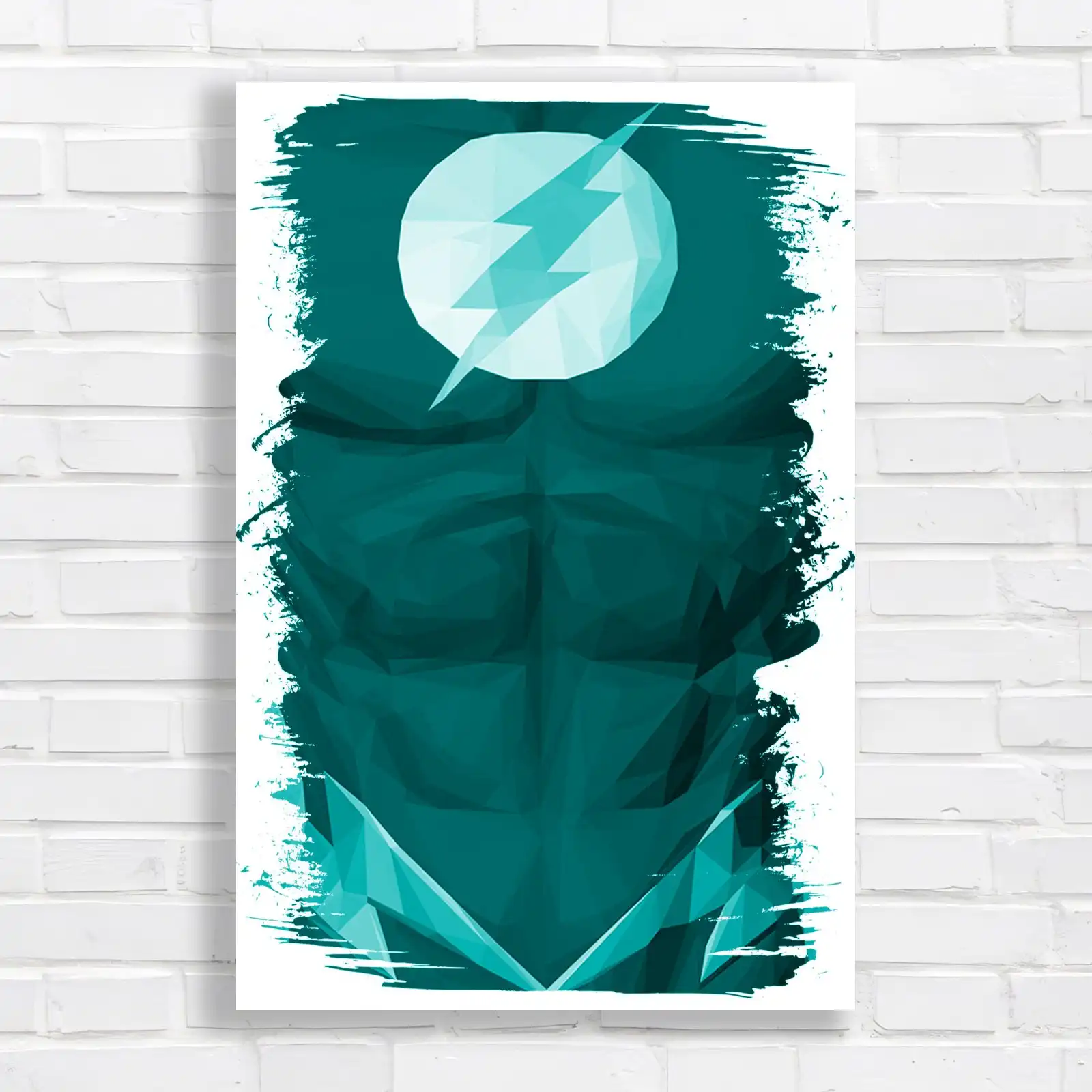 Vibrant Lightning Flash Abstract Canvas Print Large Picture Wall Art
