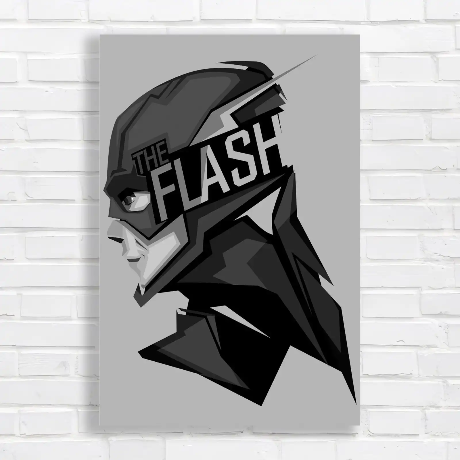 The Flash Superhero Minimalist Canvas Print Large Picture Wall Art