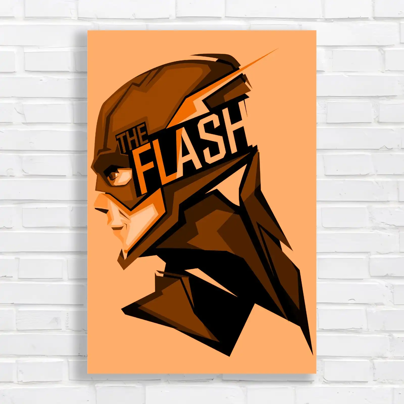 The Flash Superhero Minimalist Canvas Print Large Picture Wall Art