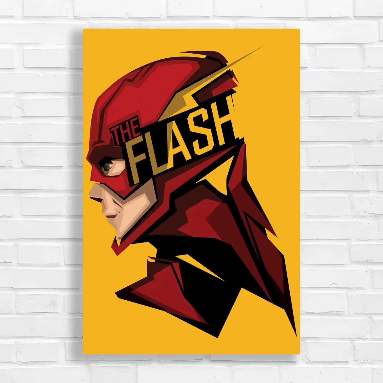 The Flash Superhero Minimalist Canvas Print Large Picture Wall Art