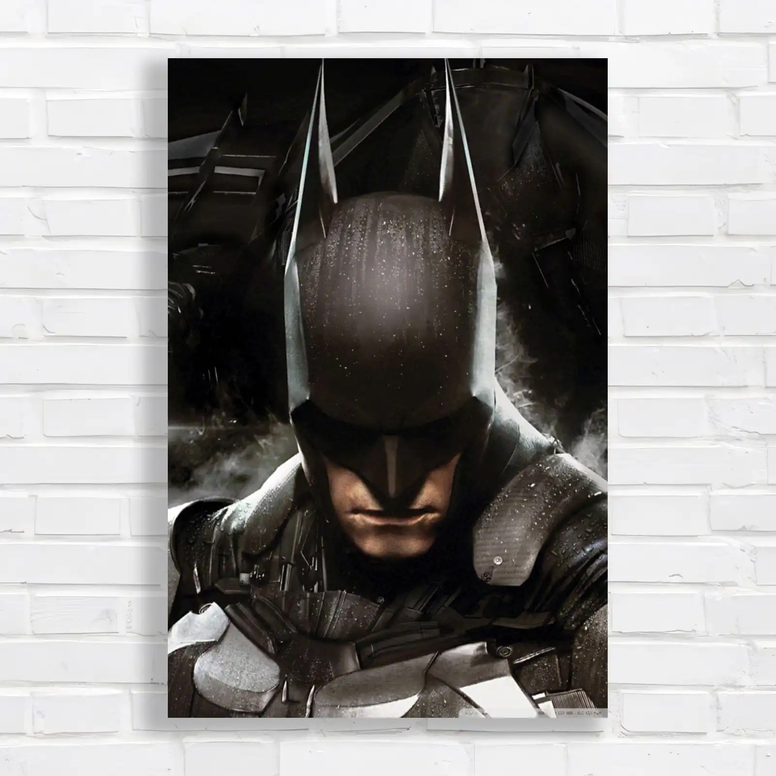 Moody Batman Superhero Canvas Print Large Picture Wall Art - Picture 2 of 12