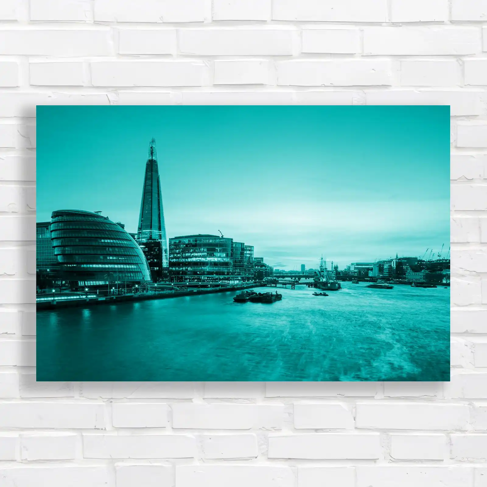 London Skyline at Sunset Canvas Print Large Picture Wall Art