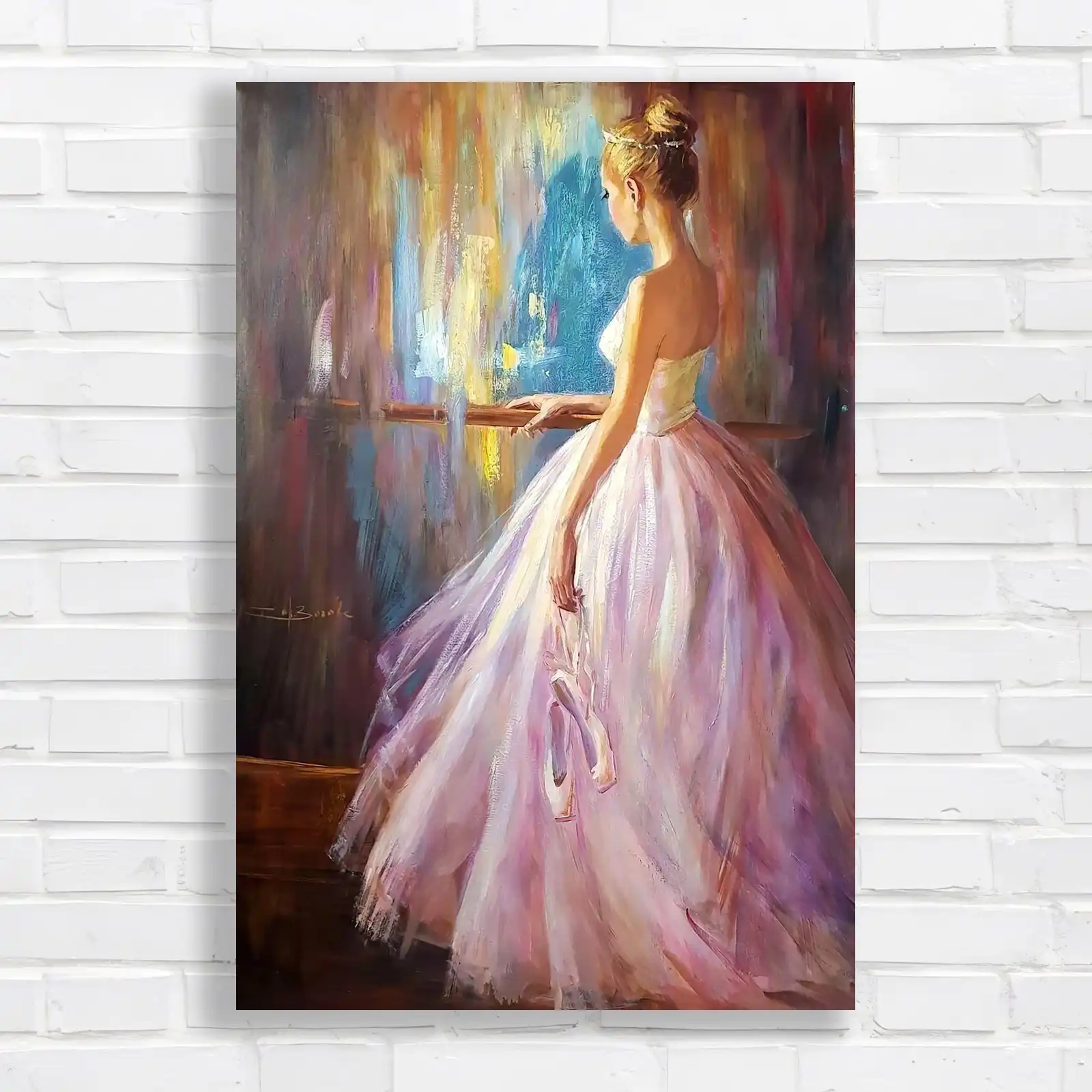 Elegant Ballerina Canvas Print Large Picture Wall Art