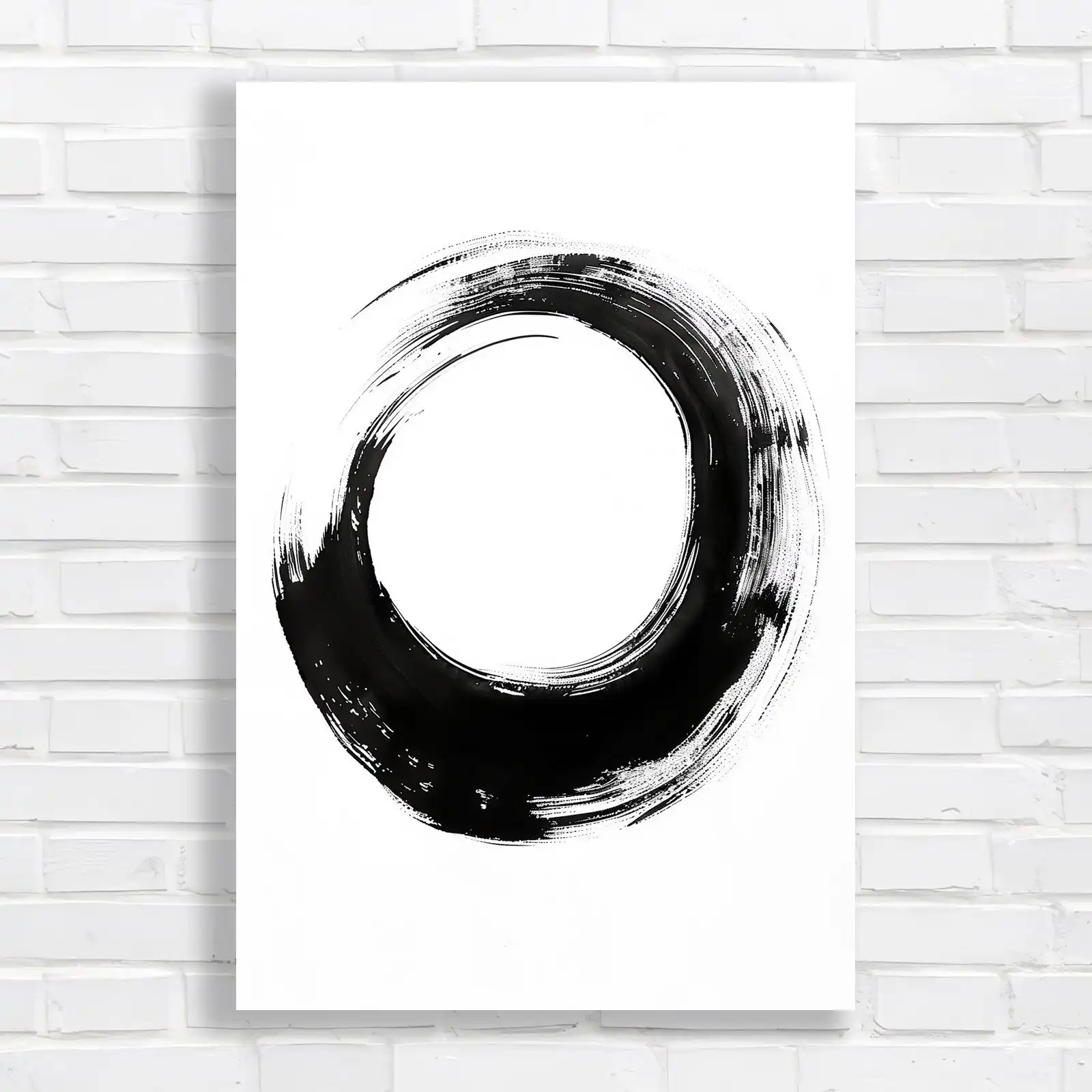 Abstract Zen Circle Canvas Print Large Picture Wall Art - Picture 2 of 12