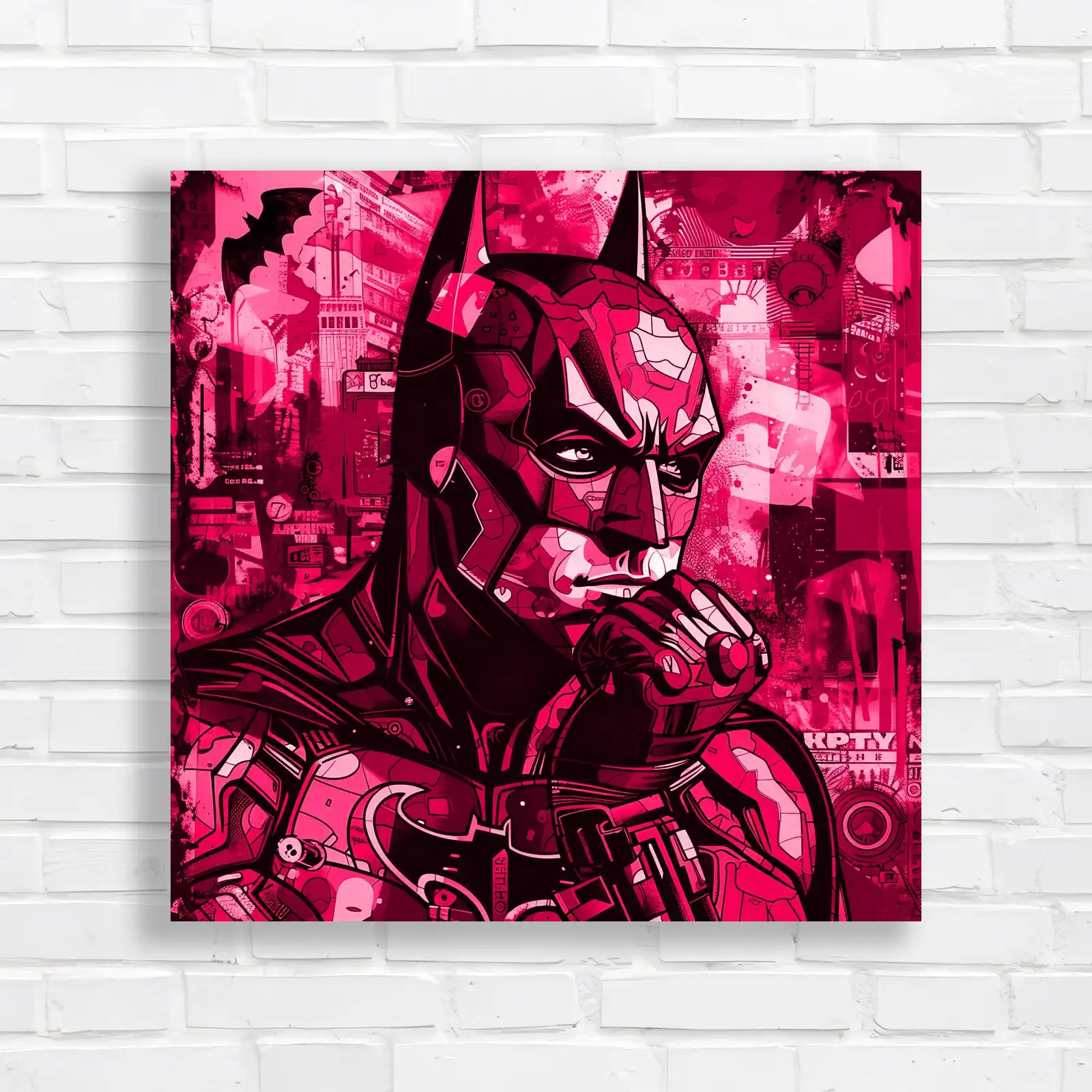 Vibrant Batman Pop Canvas Print Large Picture Wall Art - Picture 9 of 12