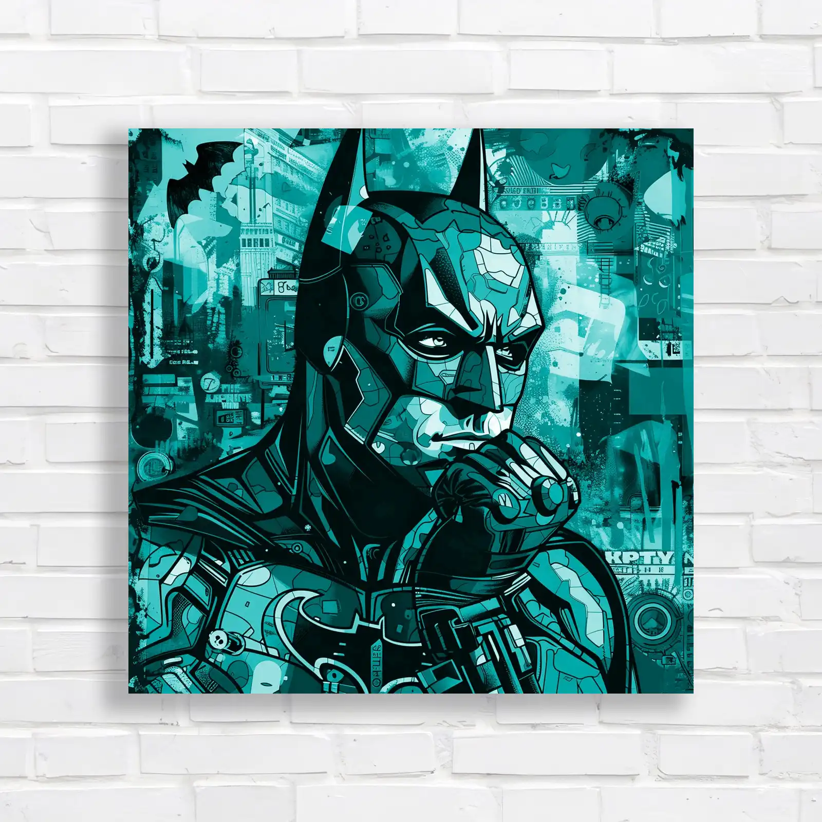 Vibrant Batman Pop Canvas Print Large Picture Wall Art - Picture 6 of 12