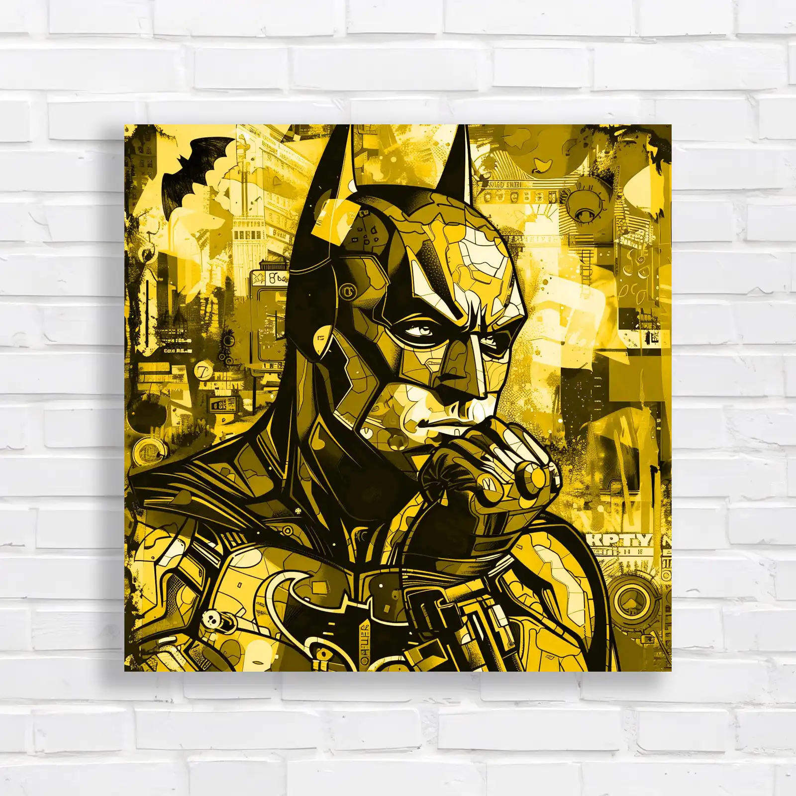 Vibrant Batman Pop Canvas Print Large Picture Wall Art - Picture 10 of 12