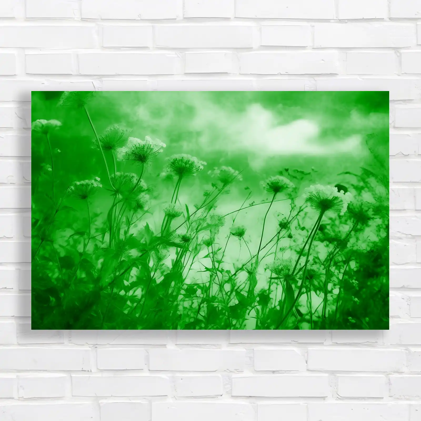 Whimsical Dandelion Field Canvas Print Large Picture Wall Art