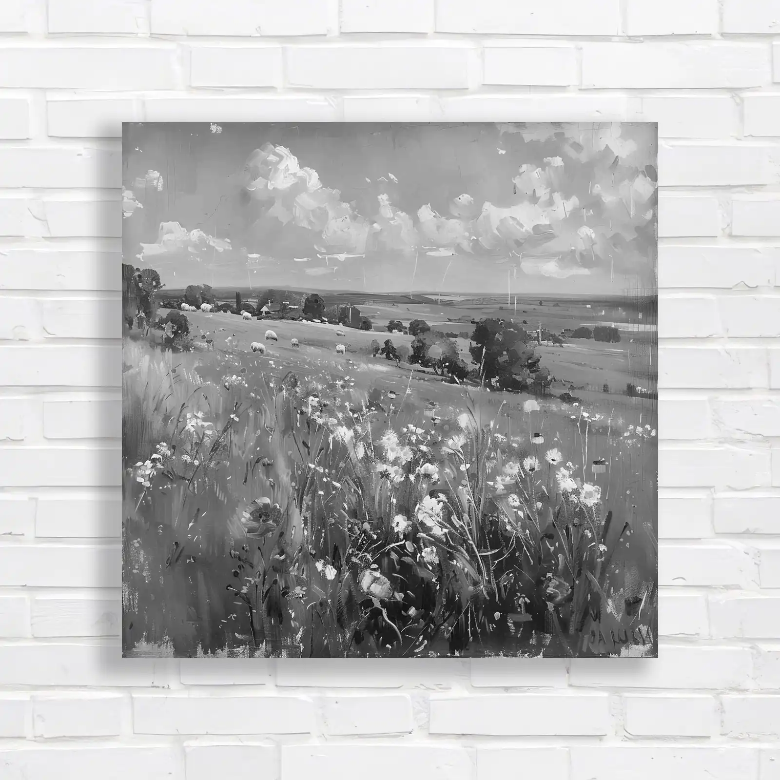 Vibrant Countryside Landscape Canvas Print Large Picture Wall Art