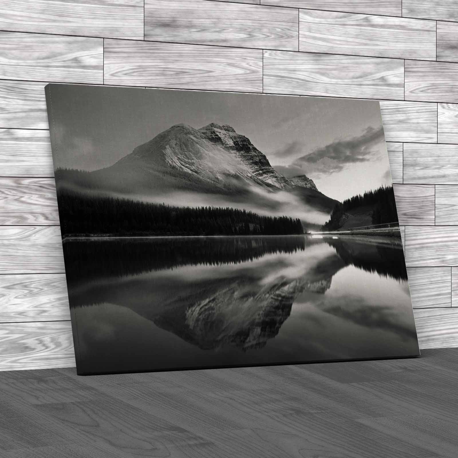 Huge Mountain Lake  Canvas Print Large Picture Wall Art