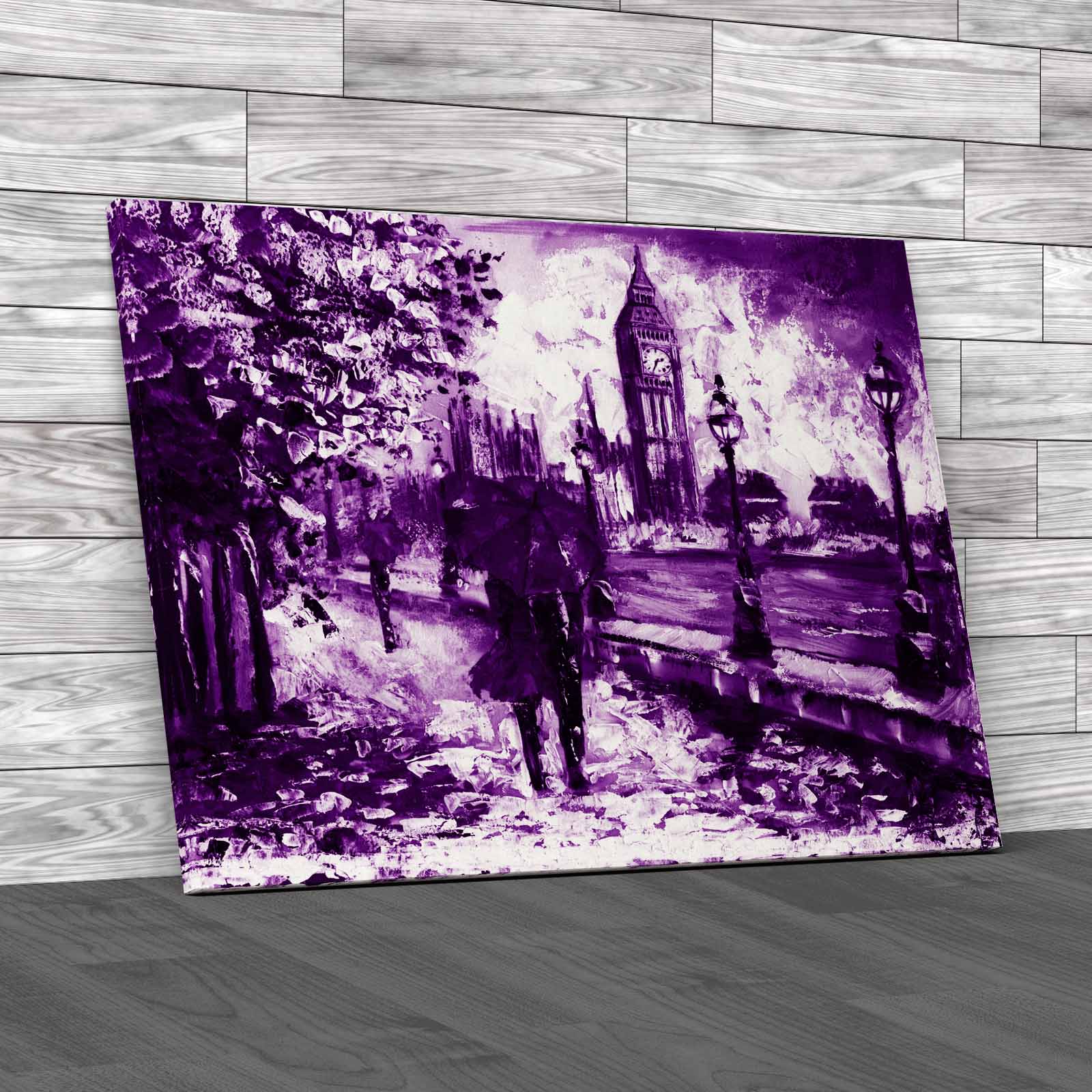 London Town Umbrella Canvas Print Large Picture Wall Art eBay