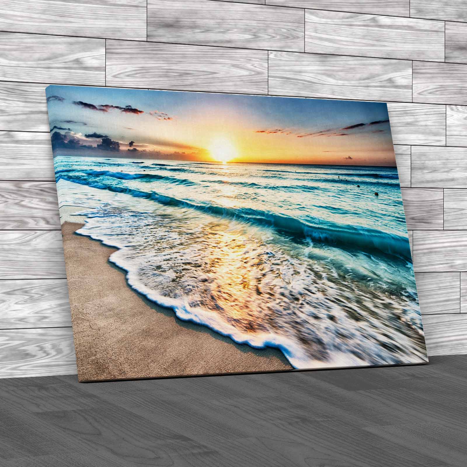 Ocean And Sunset Canvas Print Large Picture Wall Art | eBay UK