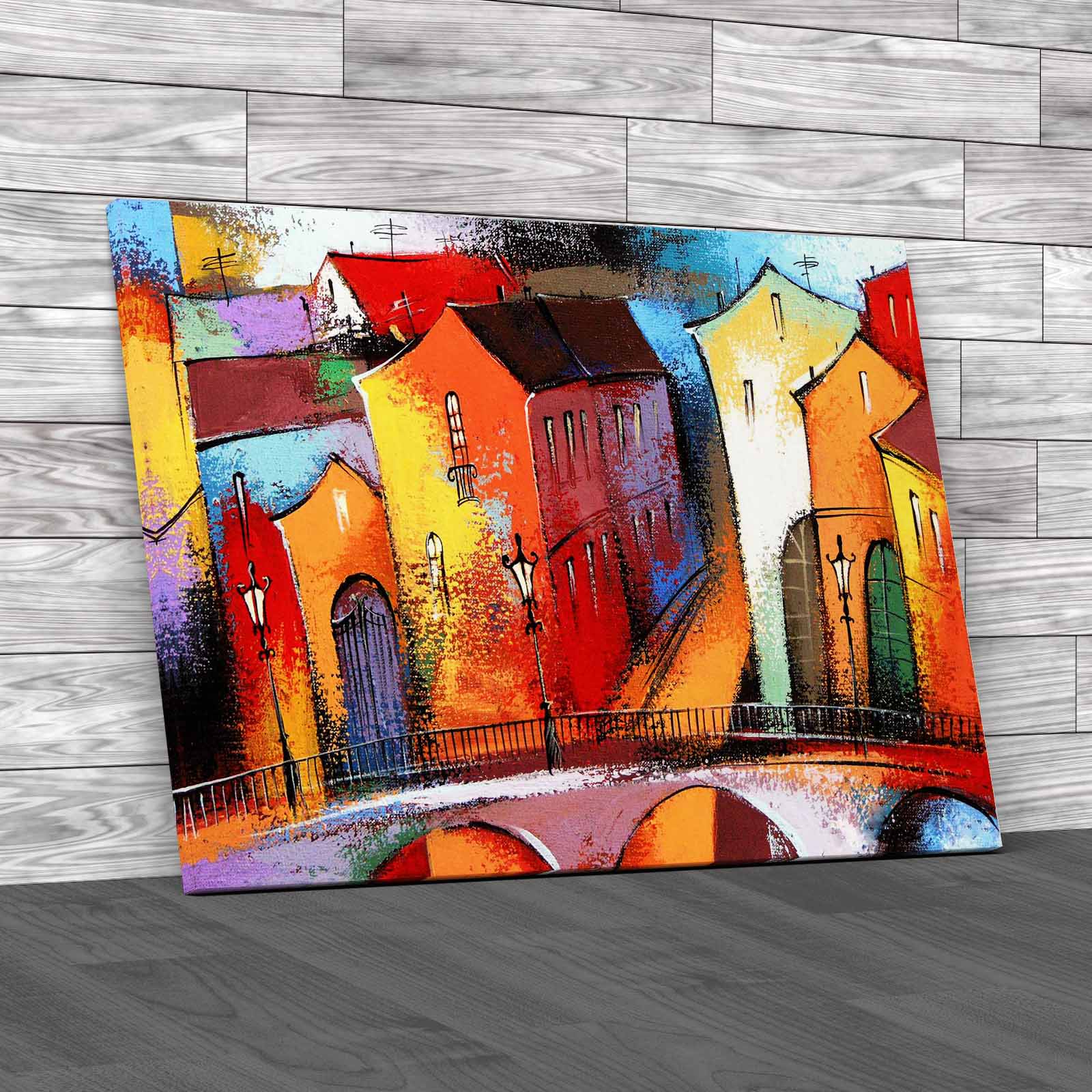 AB1432 Retro Colourful Cool Modern Abstract Canvas Wall Art Large Picture Prints 