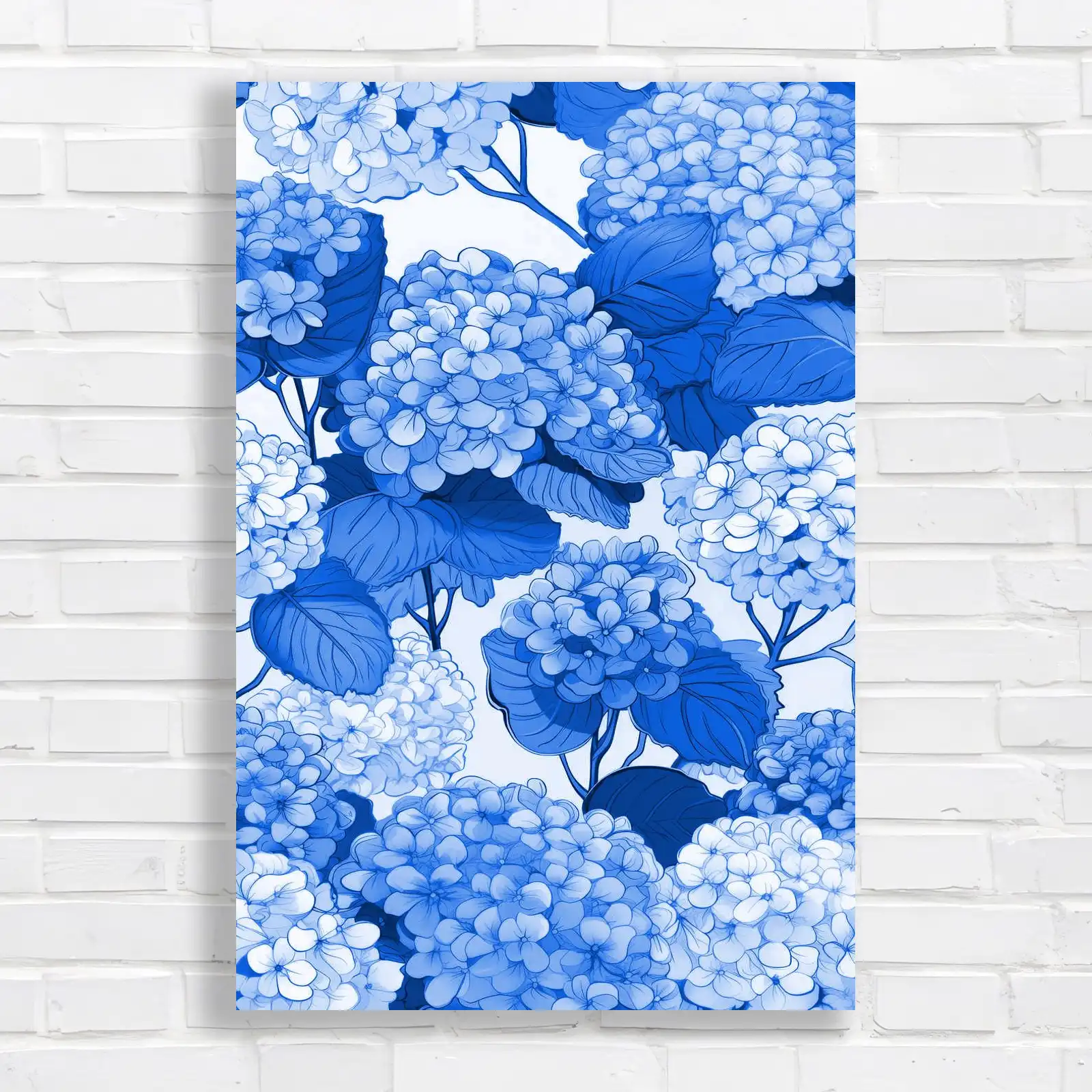 Vibrant Floral Hydrangea Canvas Print Large Picture Wall Art
