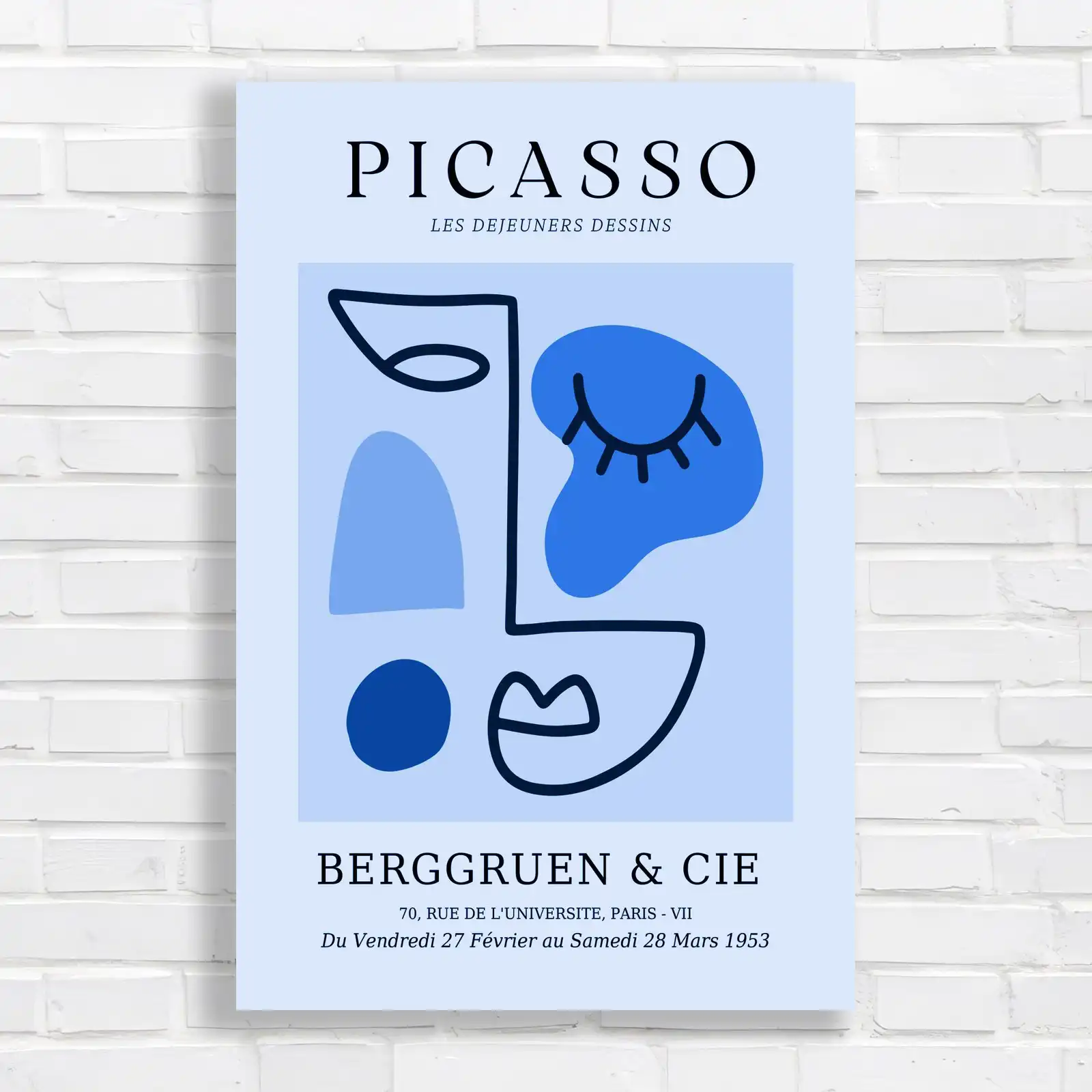 Picassos Whimsical Shapes Canvas Print Large Picture Wall Art