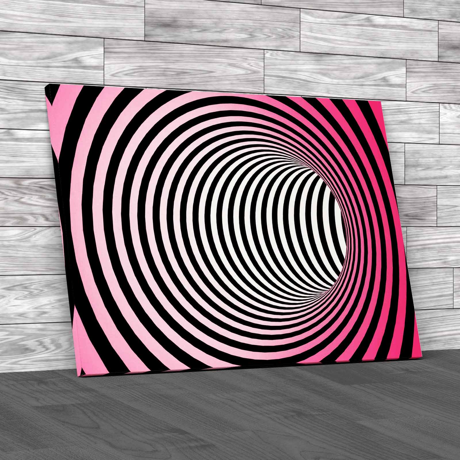 Illusion Circles Canvas Print Large Picture Wall Art - Picture 9 of 12
