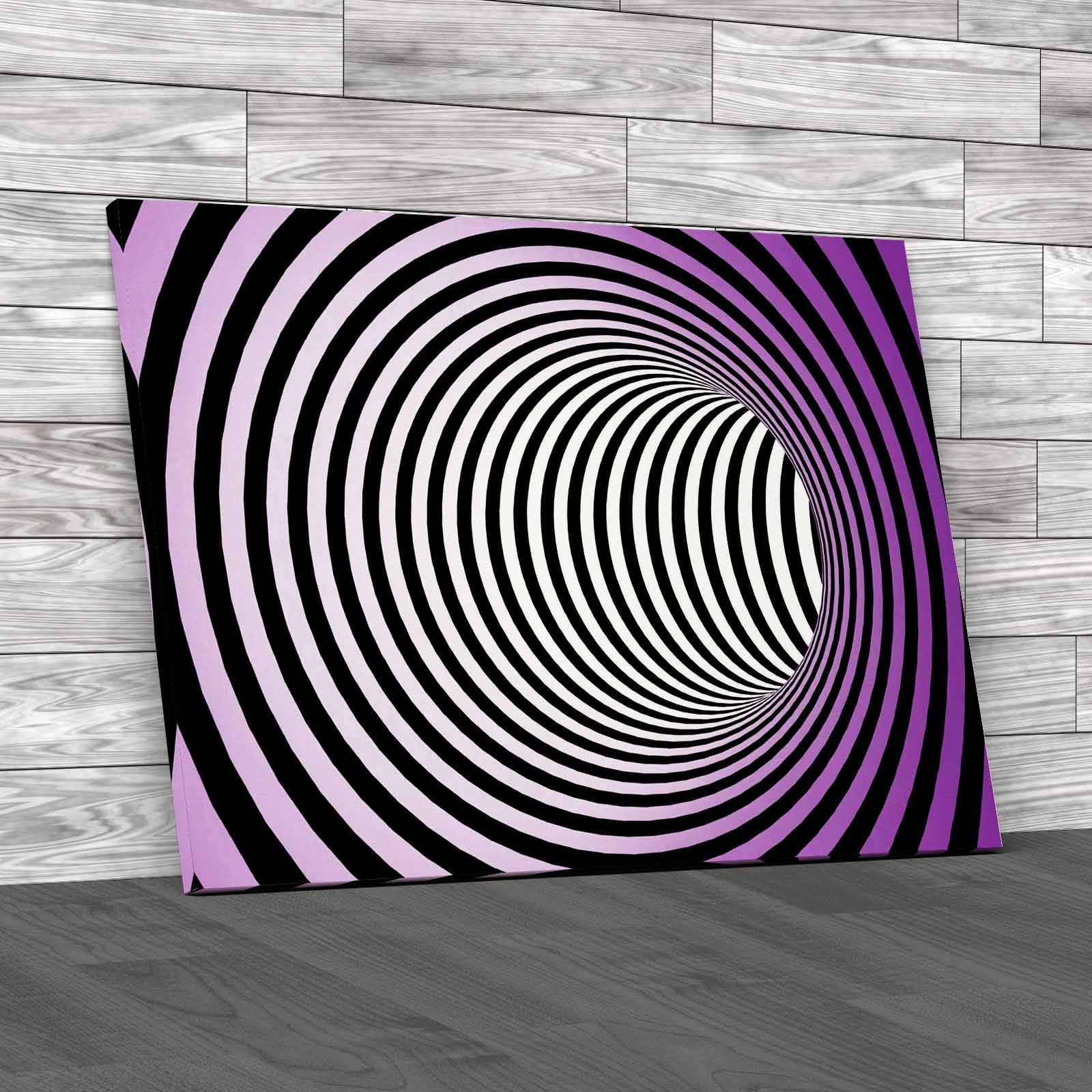 Illusion Circles Canvas Print Large Picture Wall Art - Picture 8 of 12
