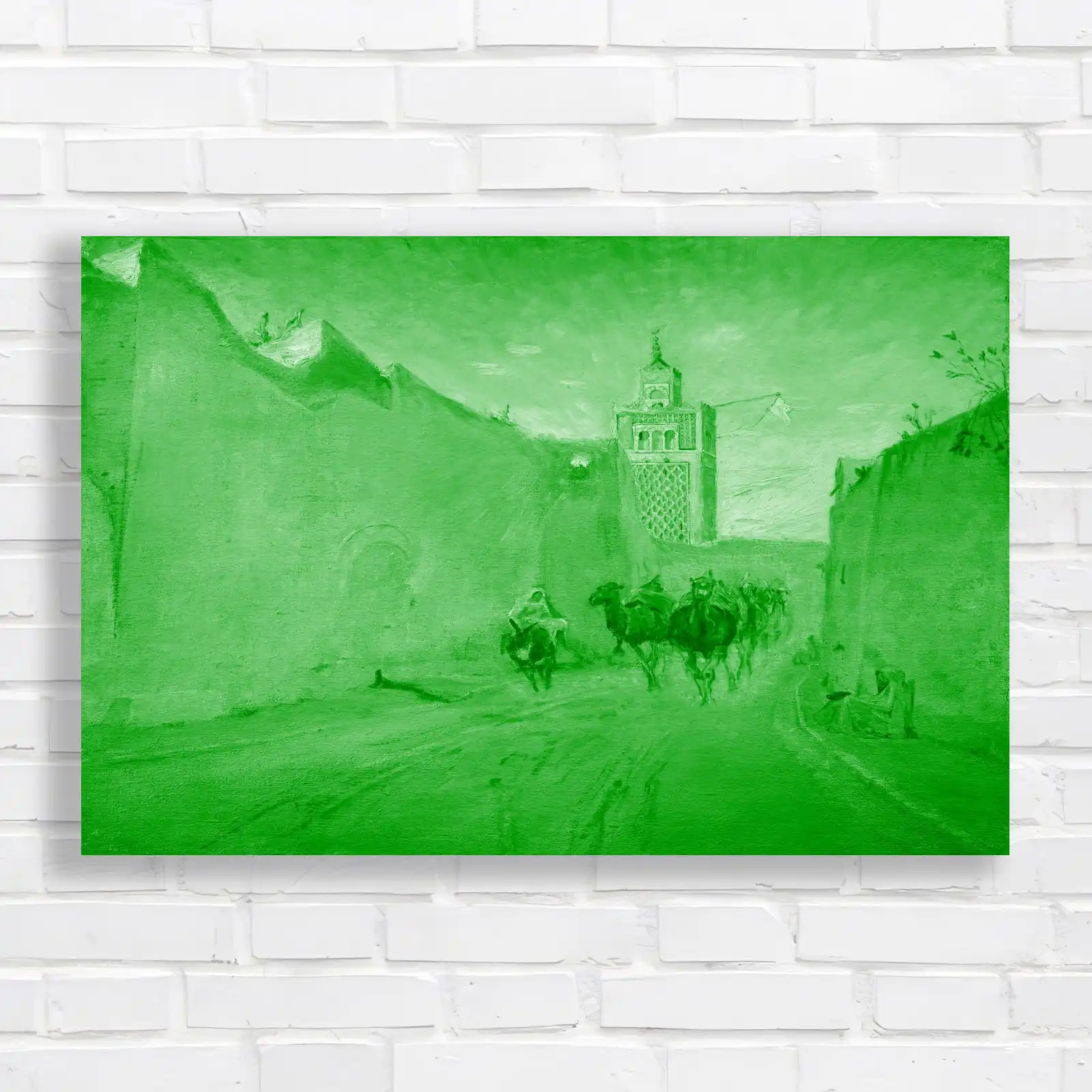 Moroccan Desert Caravan Canvas Print Large Picture Wall Art