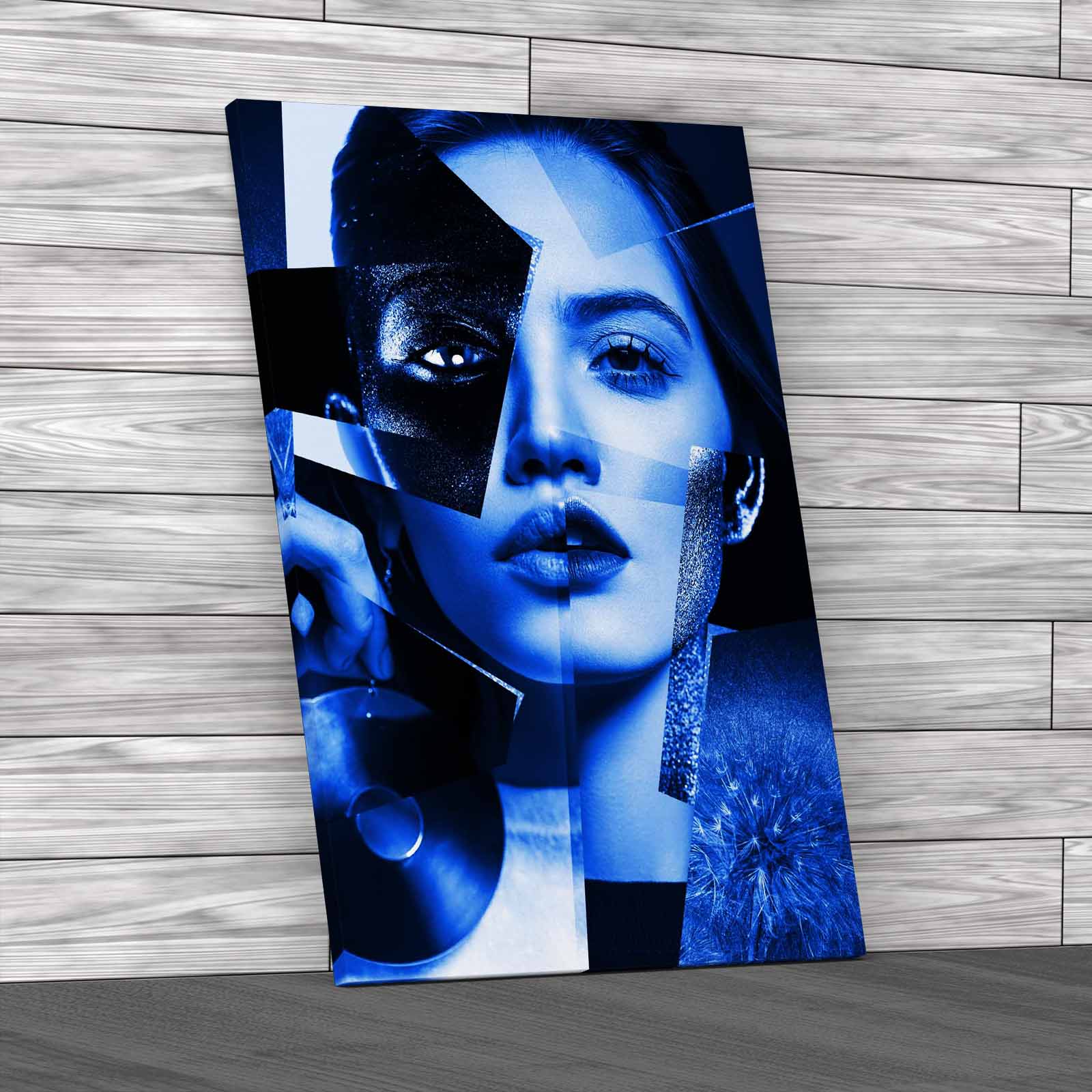 Modern Face Woman Abstract Print Canvas Art Large Picture Wall Art