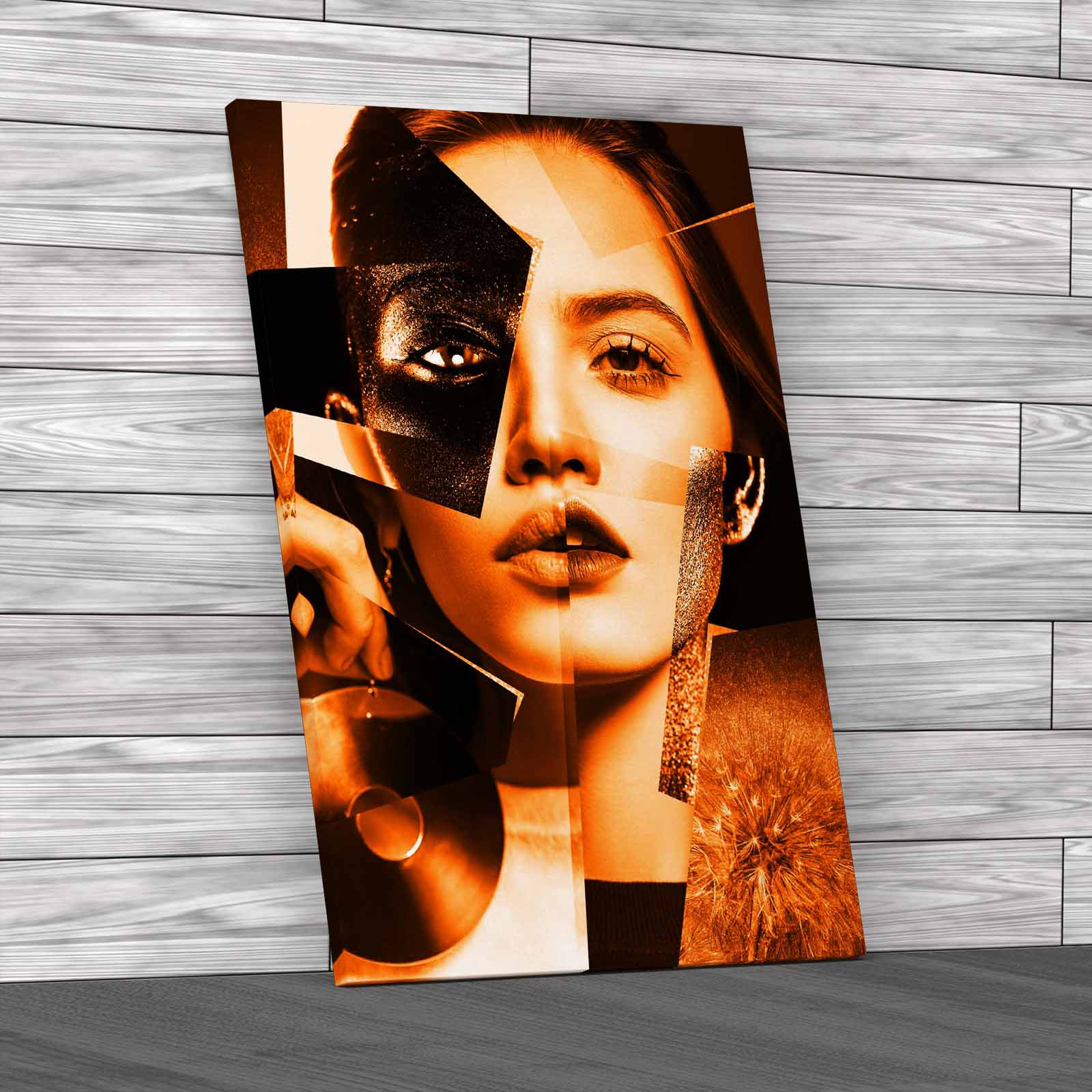 Modern Face Woman Abstract Print Canvas Art Large Picture Wall Art