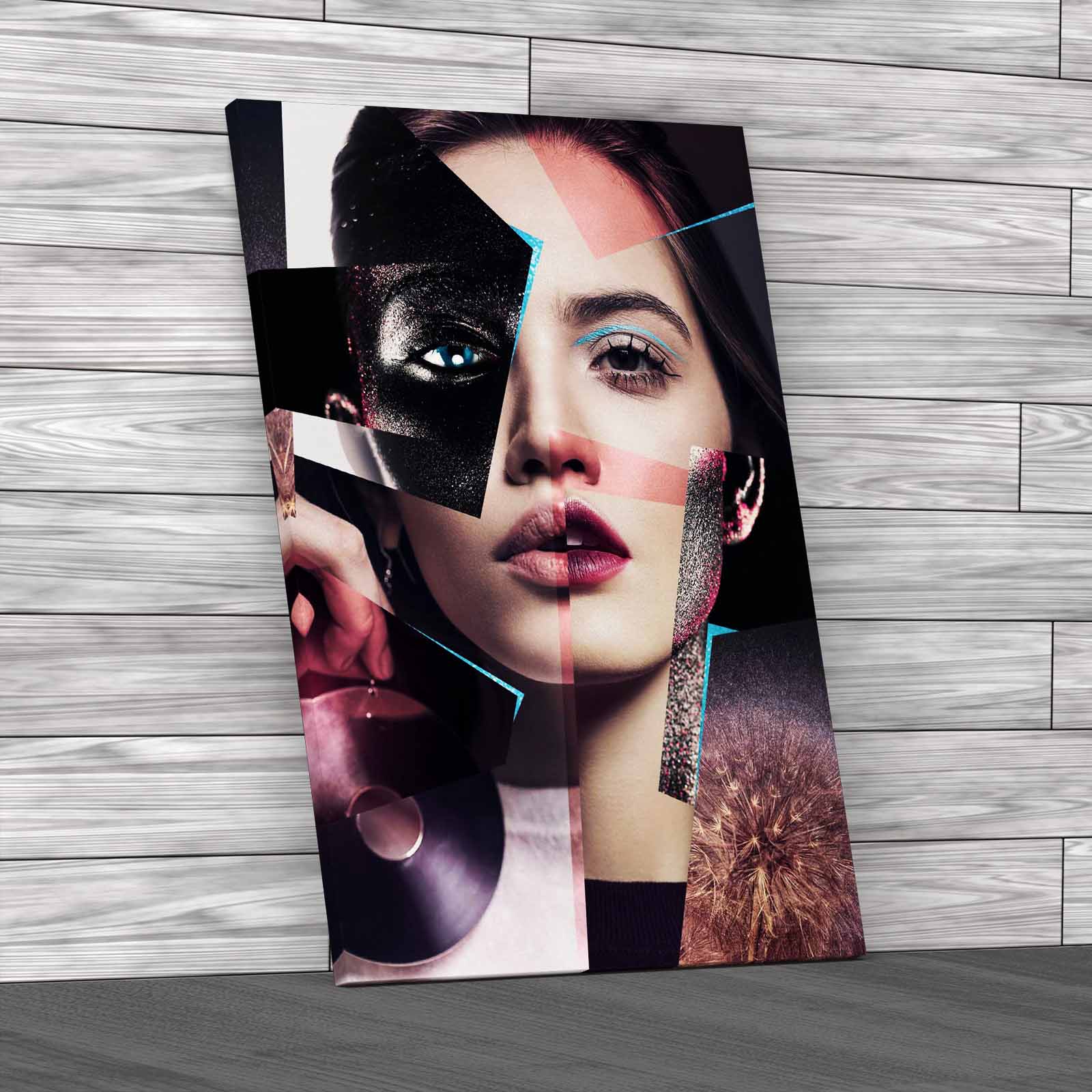 Modern Face Woman Abstract Print Canvas Art Large Picture Wall Art