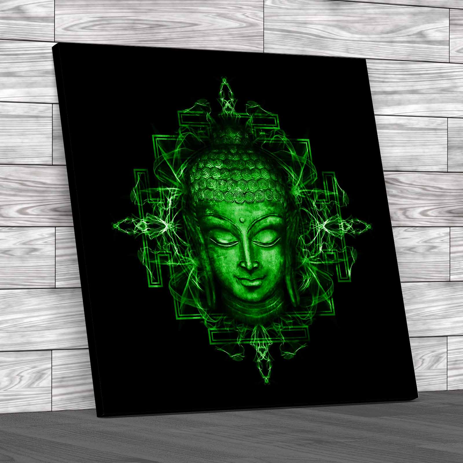 Buddha Rainbow Square Canvas Print Large Picture Wall Art eBay