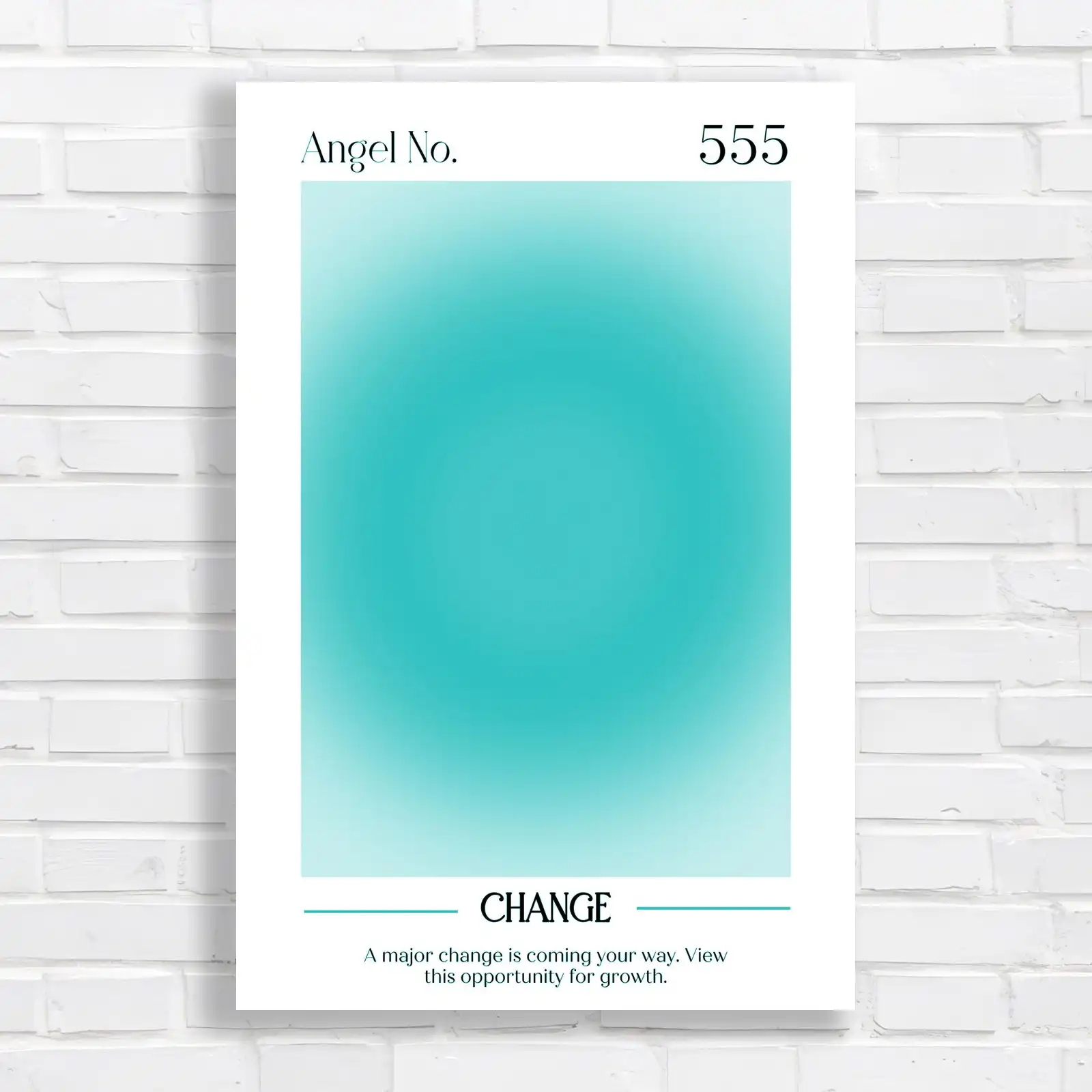 Soothing Gradient Blue and Orange Canvas Print Large Picture Wall Art