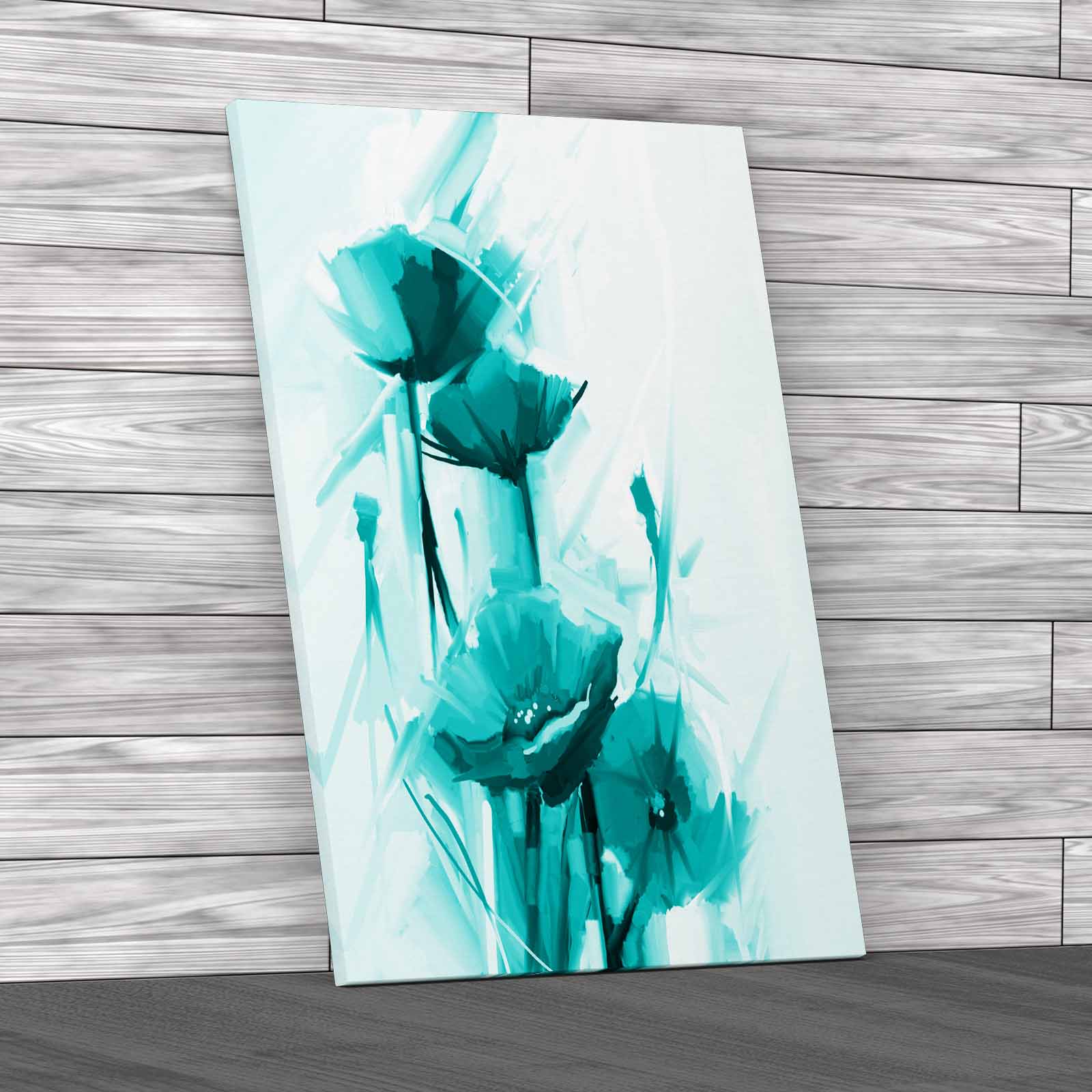 Abstract Oil Painting Of Spring Flower Canvas Print Large Picture Wall Art