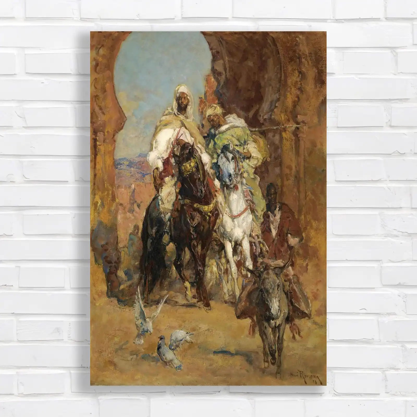 Middle Eastern Caravan Canvas Print Large Picture Wall Art
