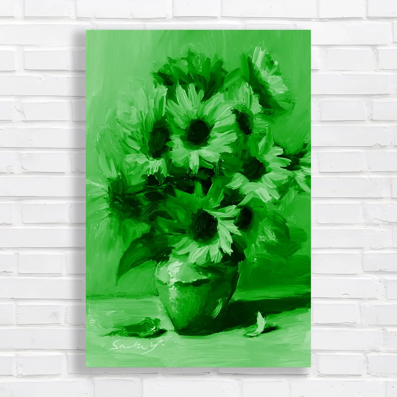 Vibrant Sunflower Bouquet Canvas Print Large Picture Wall Art