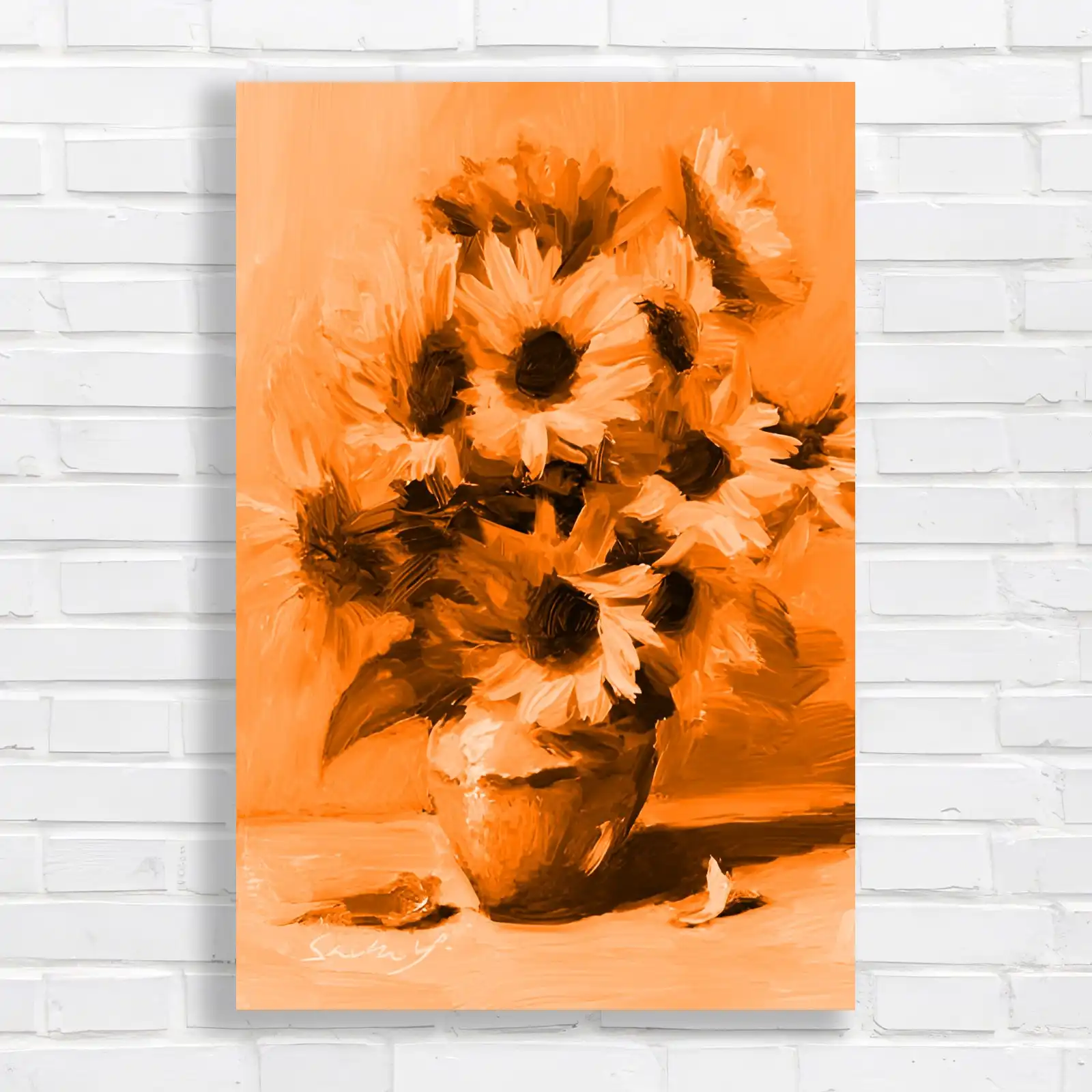 Vibrant Sunflower Bouquet Canvas Print Large Picture Wall Art
