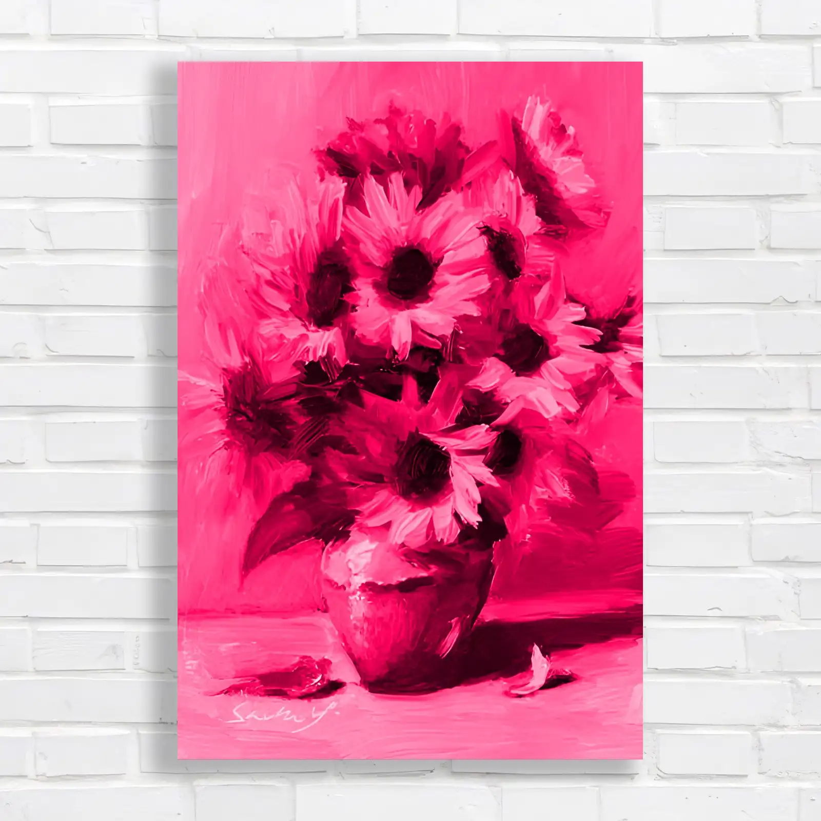 Vibrant Sunflower Bouquet Canvas Print Large Picture Wall Art