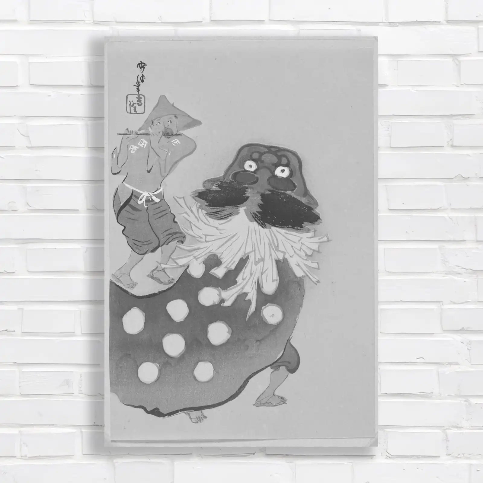 Whimsical Japanese Folklore Canvas Print Large Picture Wall Art