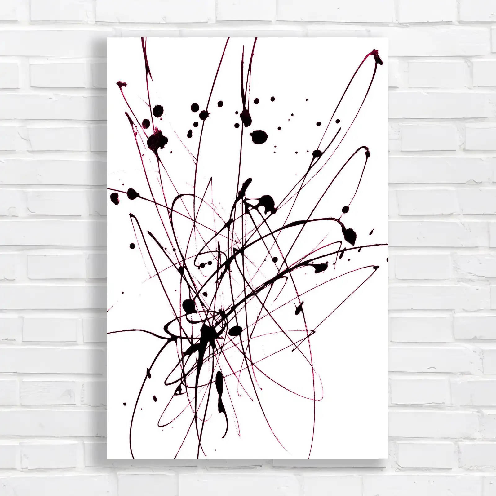 Dramatic Abstract Monochrome Canvas Print Large Picture Wall Art