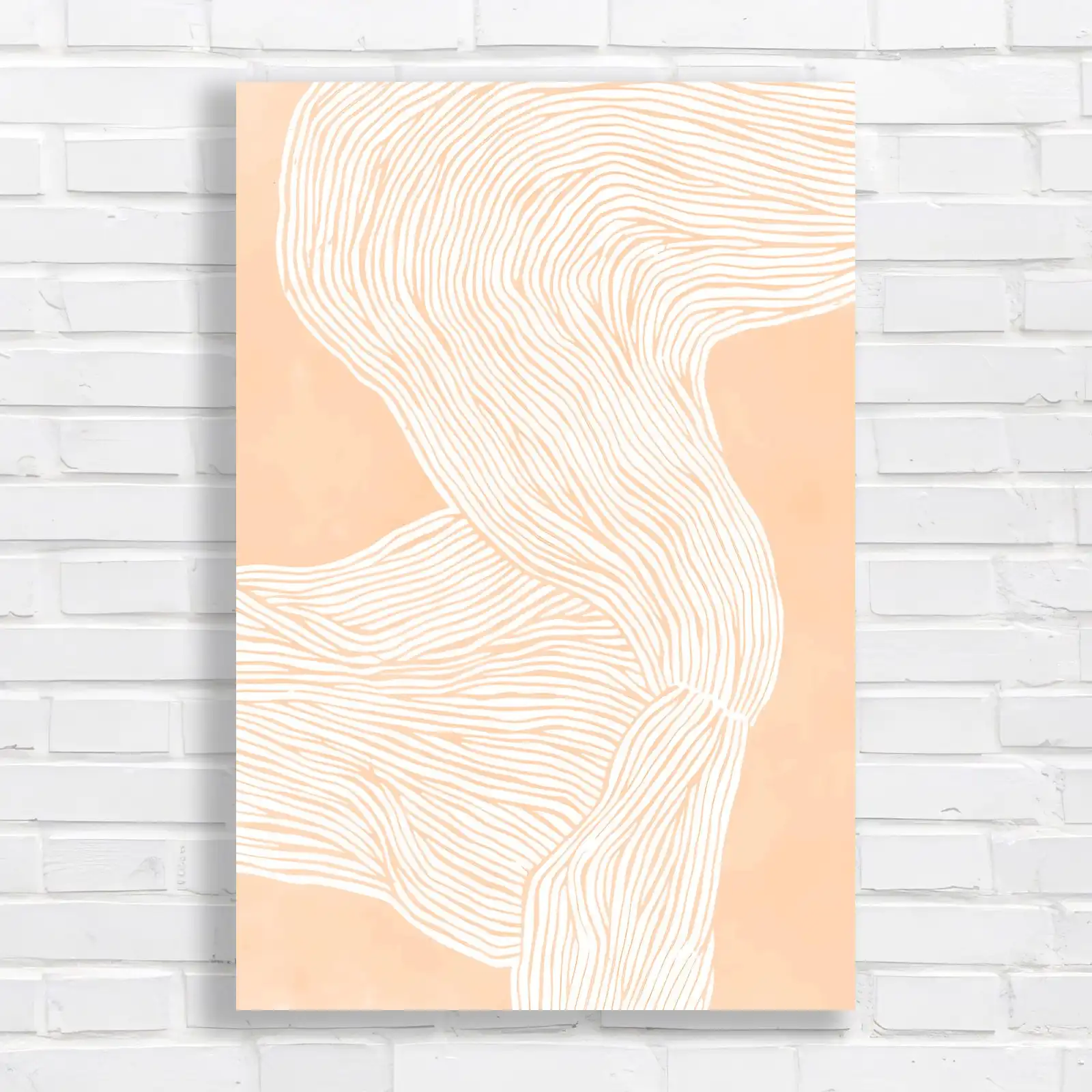 Minimalist Wave Texture Canvas Print Large Picture Wall Art