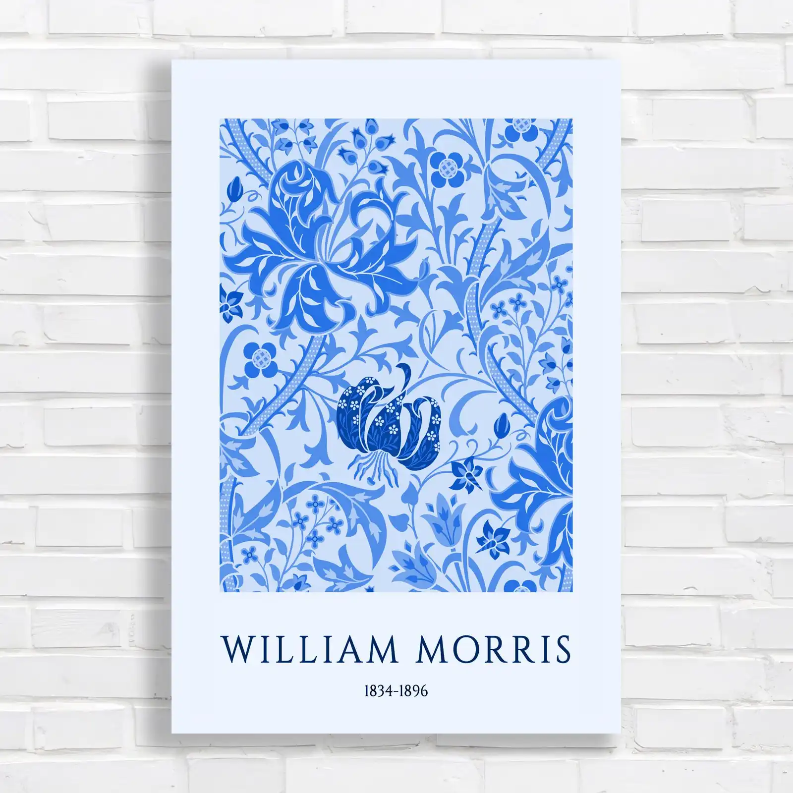 Elegant Floral William Morris Canvas Print Large Picture Wall Art