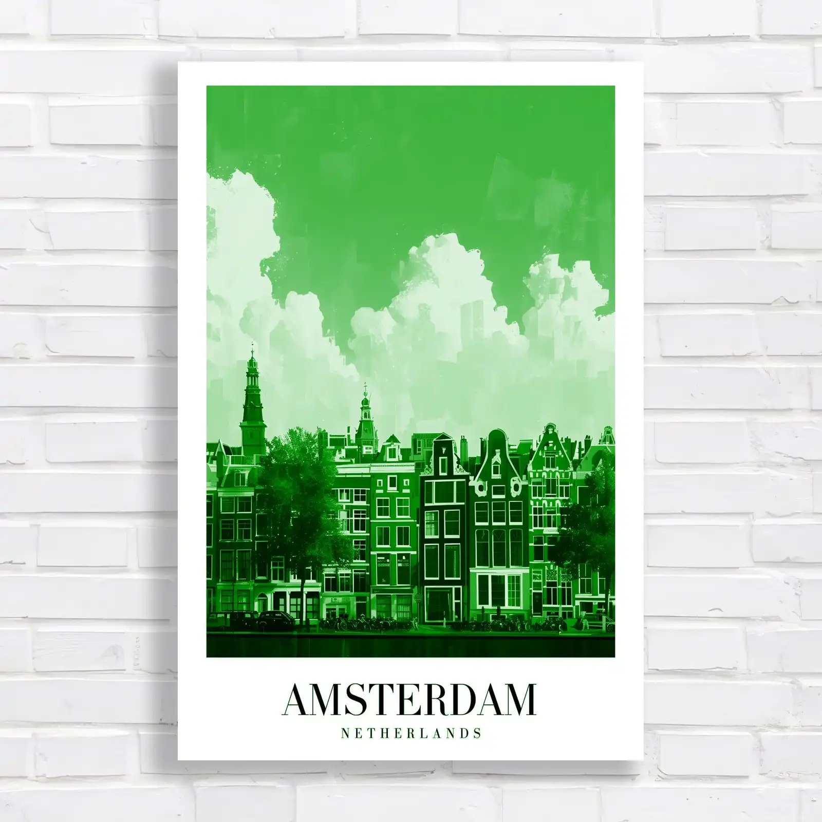 Amsterdam Netherlands Skyline Canvas Print Large Picture Wall Art