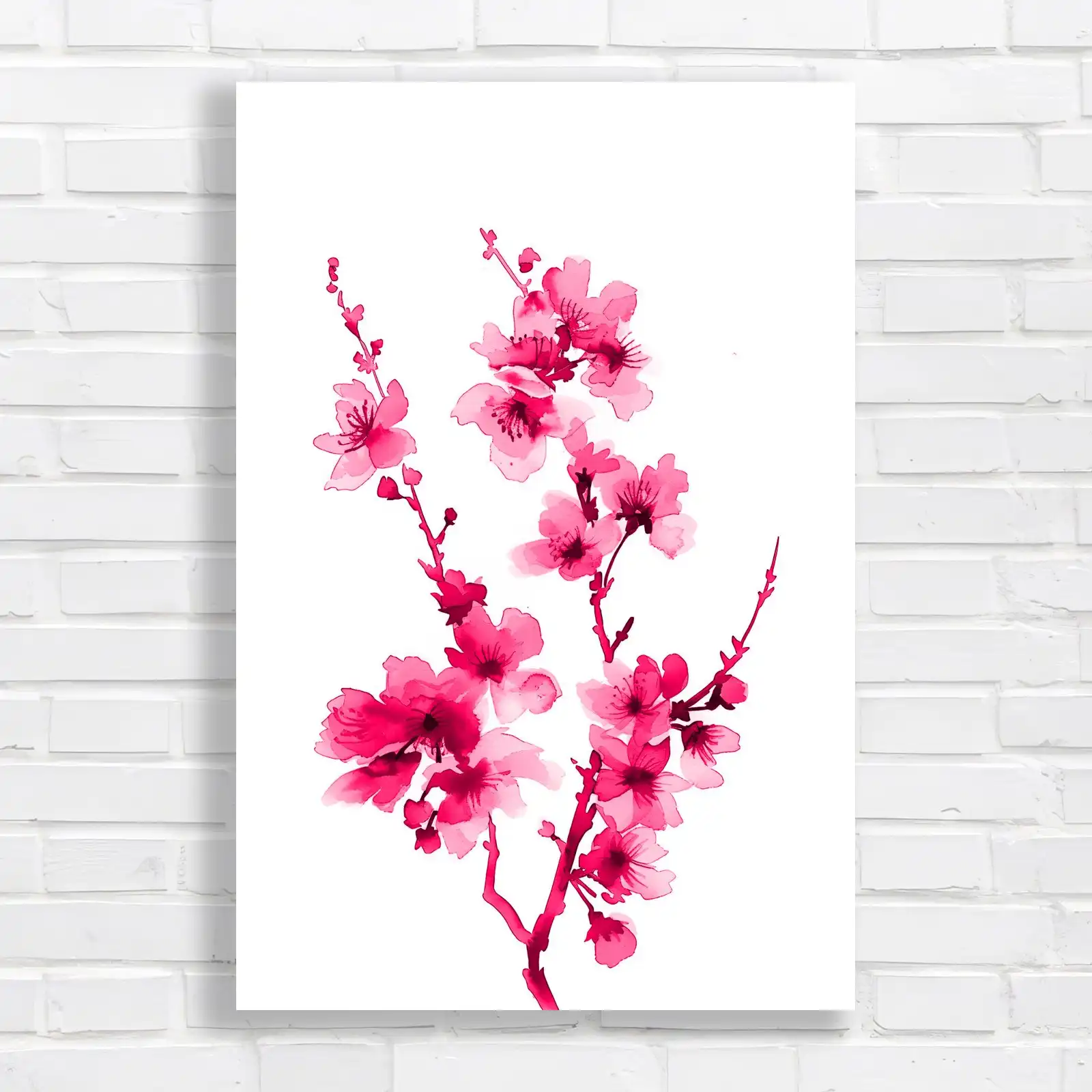 Vibrant Cherry Blossom Floral Canvas Print Large Picture Wall Art